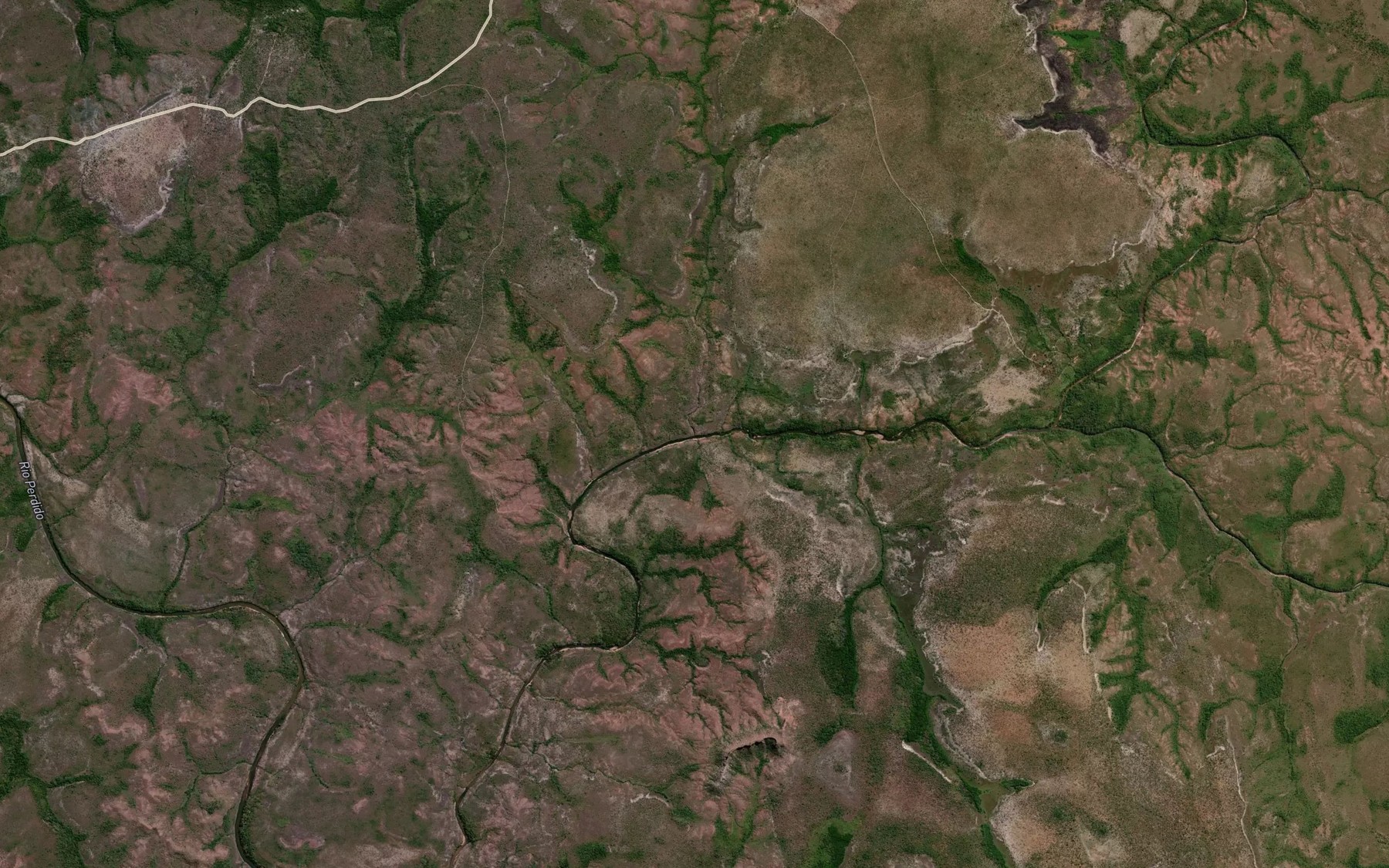 Satellite map of the Corrego Amolar