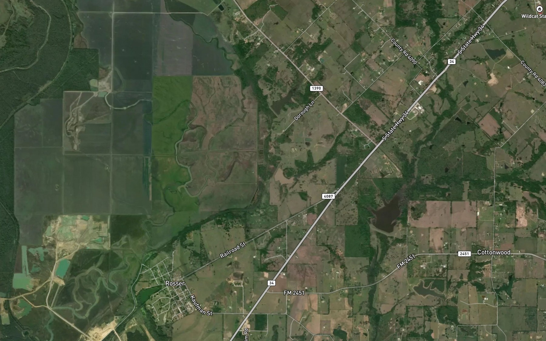 Satellite map of the Soil Conservation Service Site 12 Reservoir