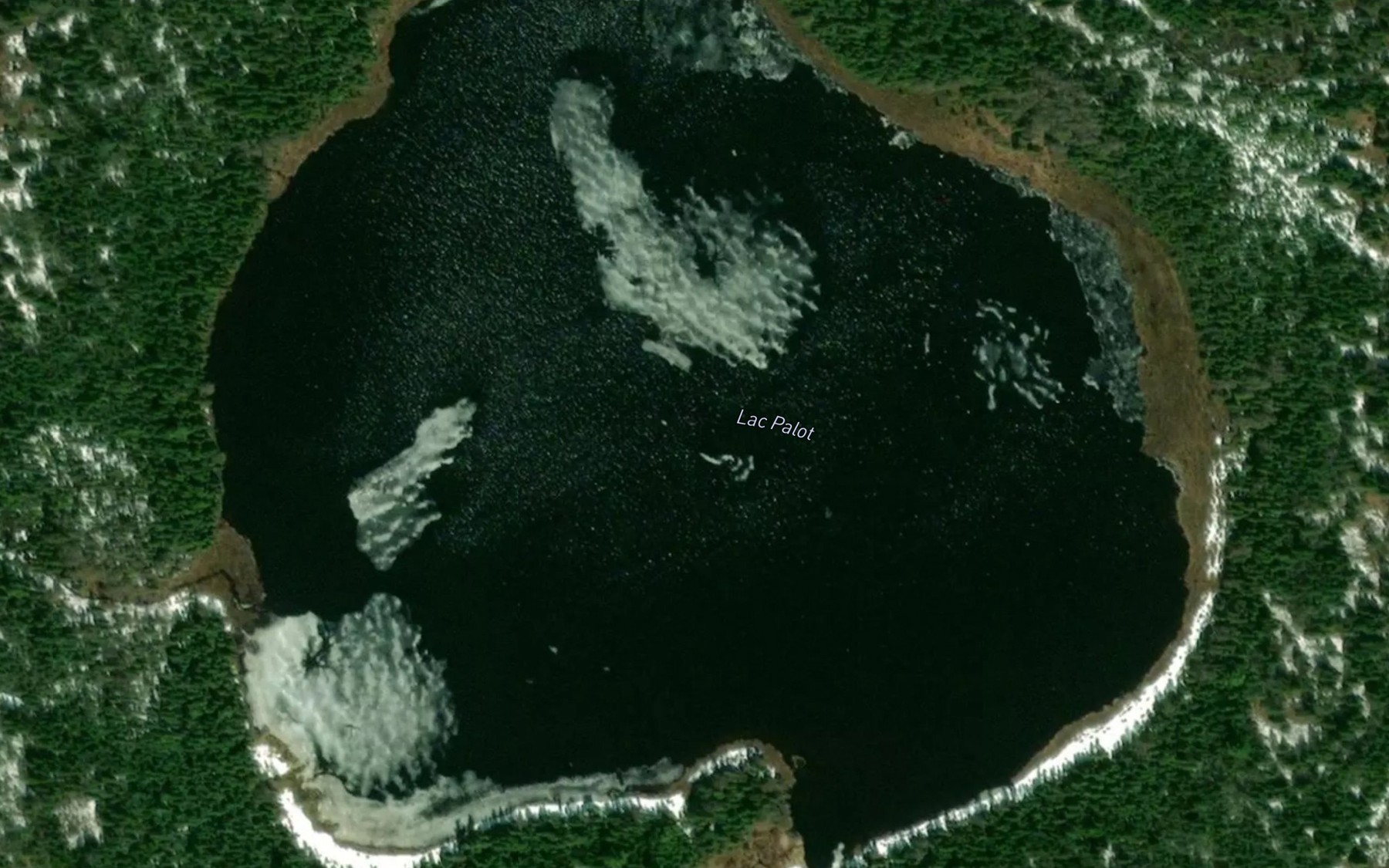 Satellite map of the Lac Palot