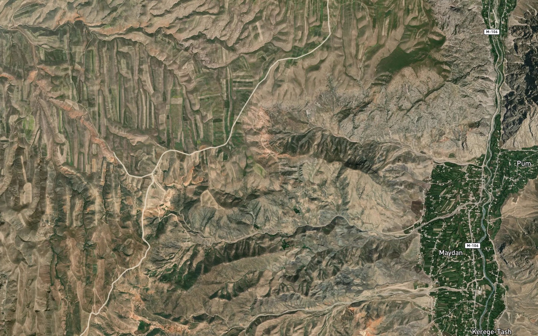 Satellite map of the Rodnik Kamrak-Bulak