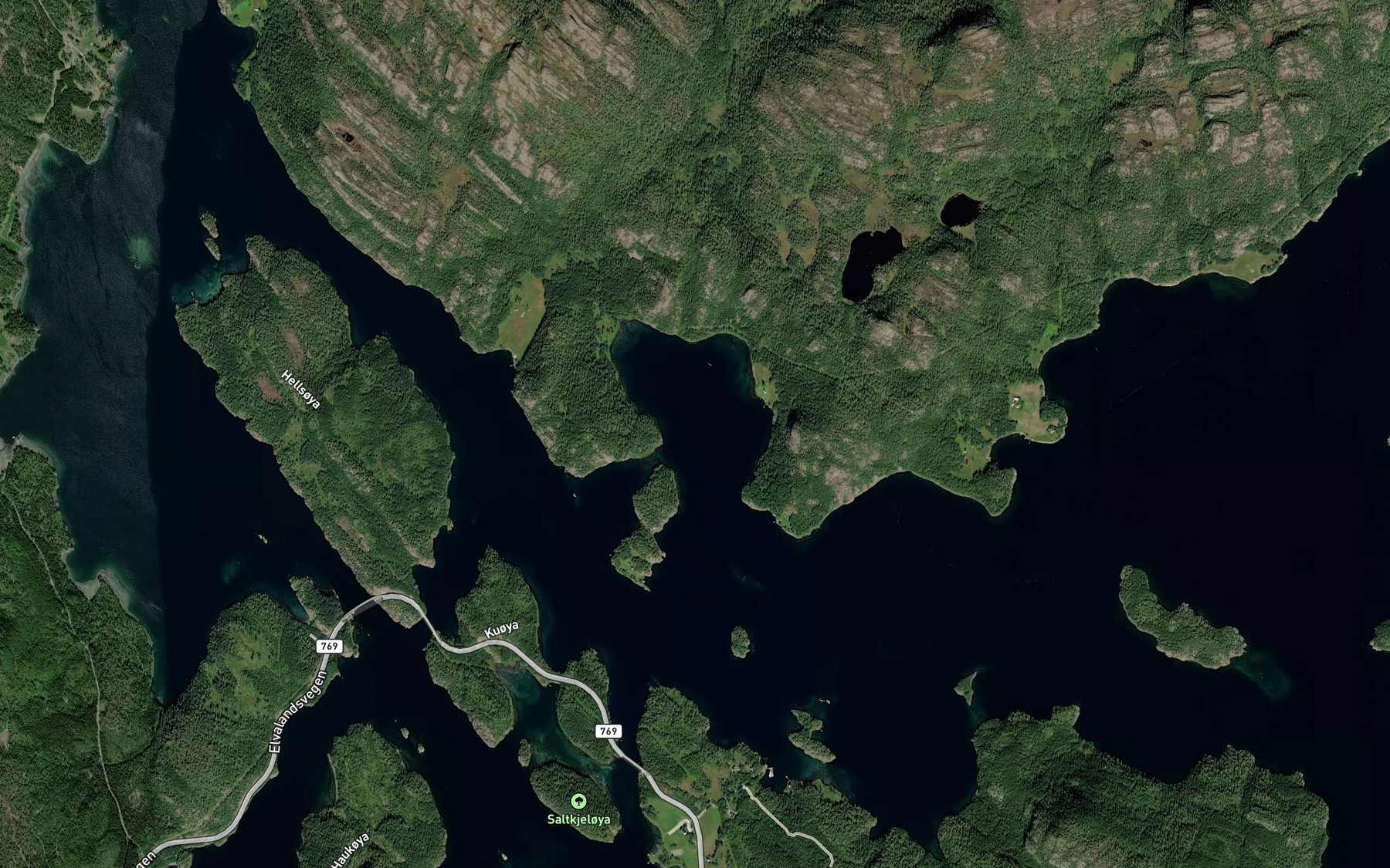Satellite map of the Oldervika