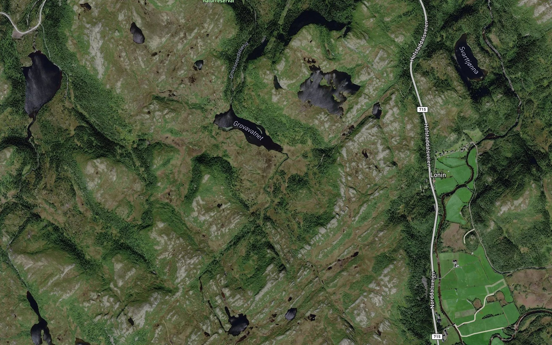 Satellite map of the Finnlibekken