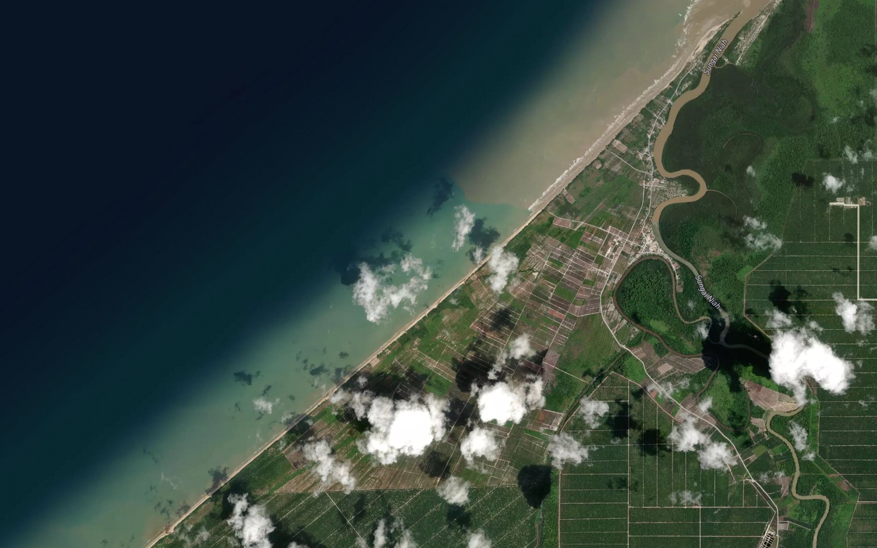 Satellite map of the Sungai Dua