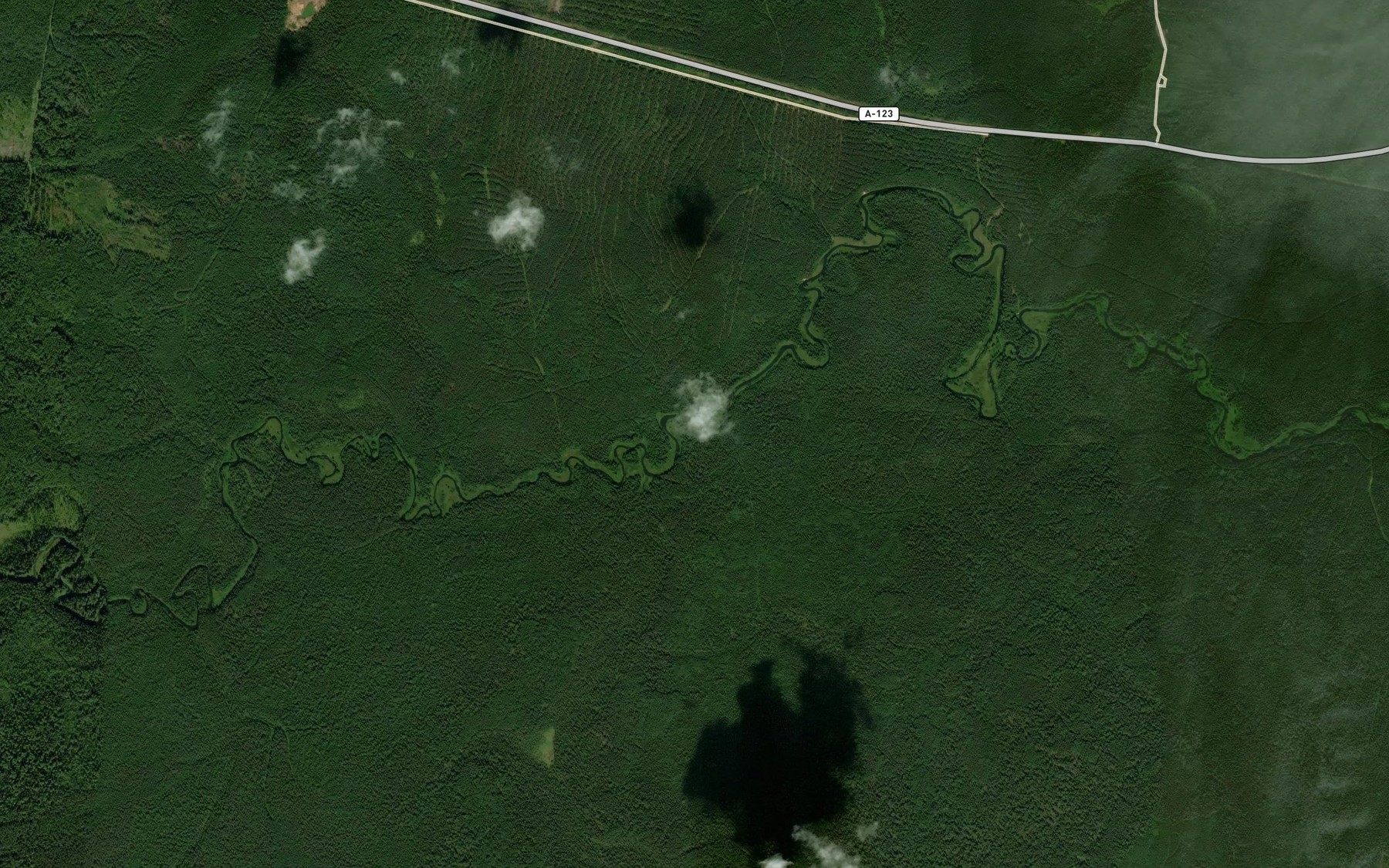 Satellite map of the Kerkashor