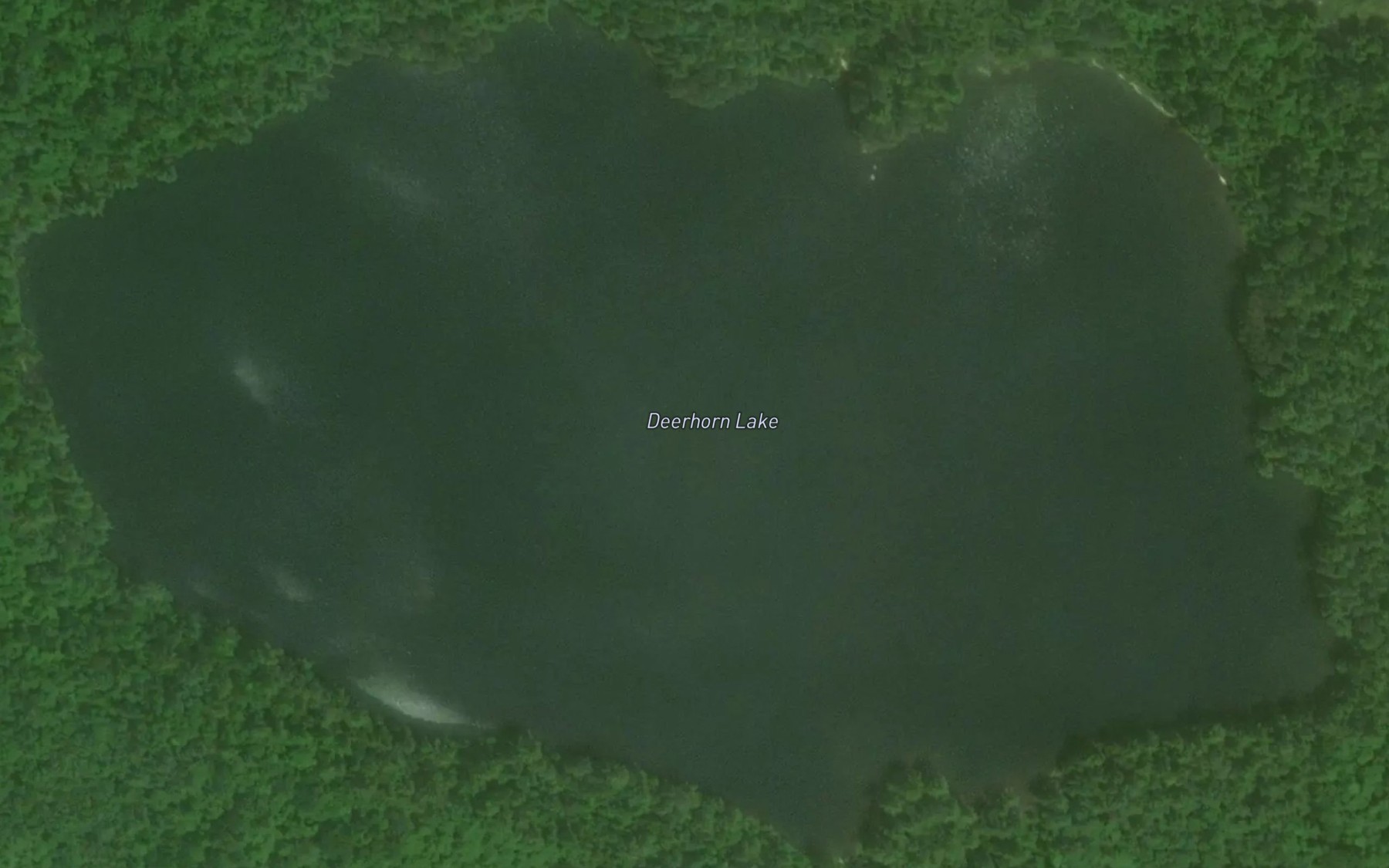 Satellite map of the Deerhorn Lake