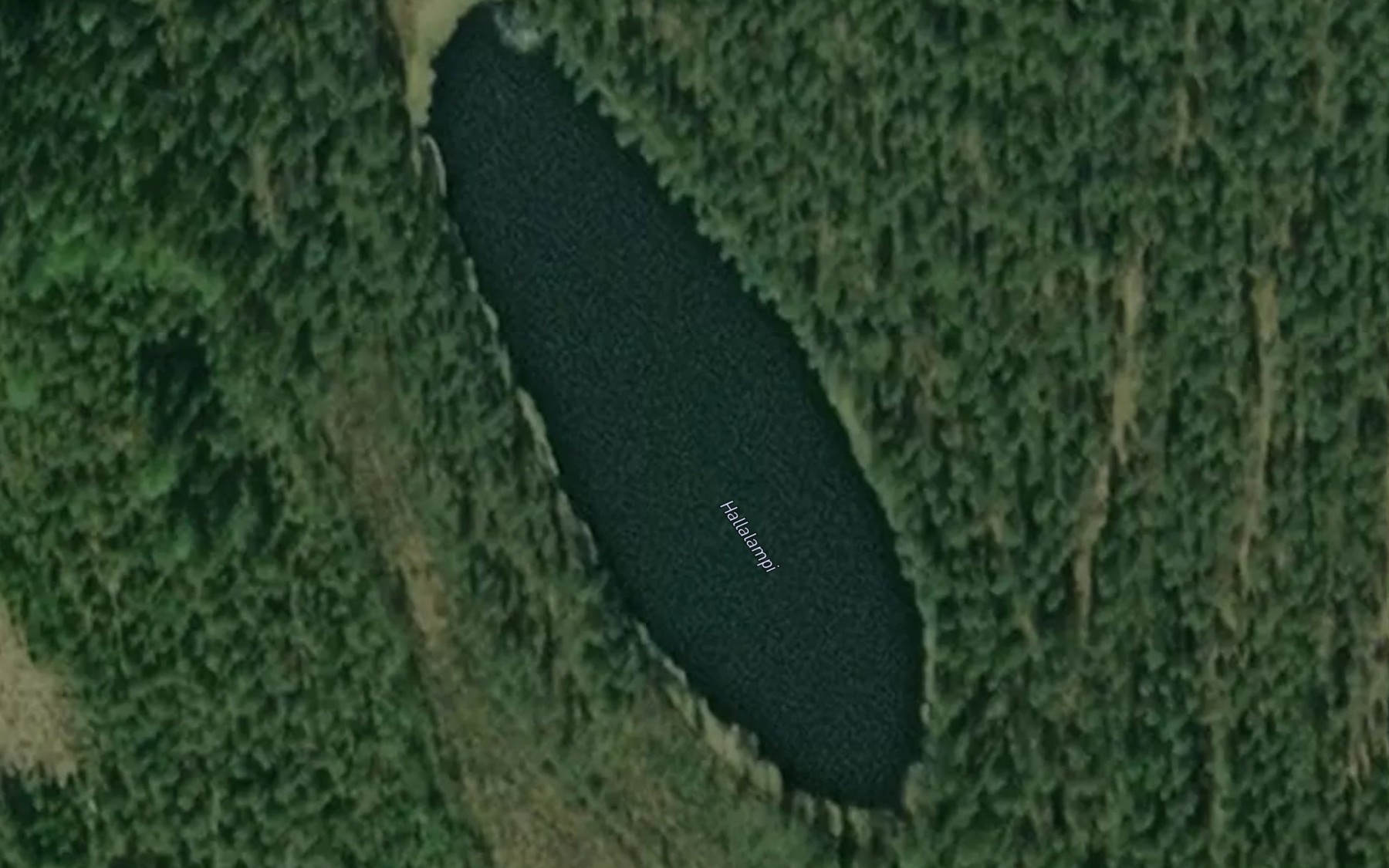 Satellite map of the Hallalampi