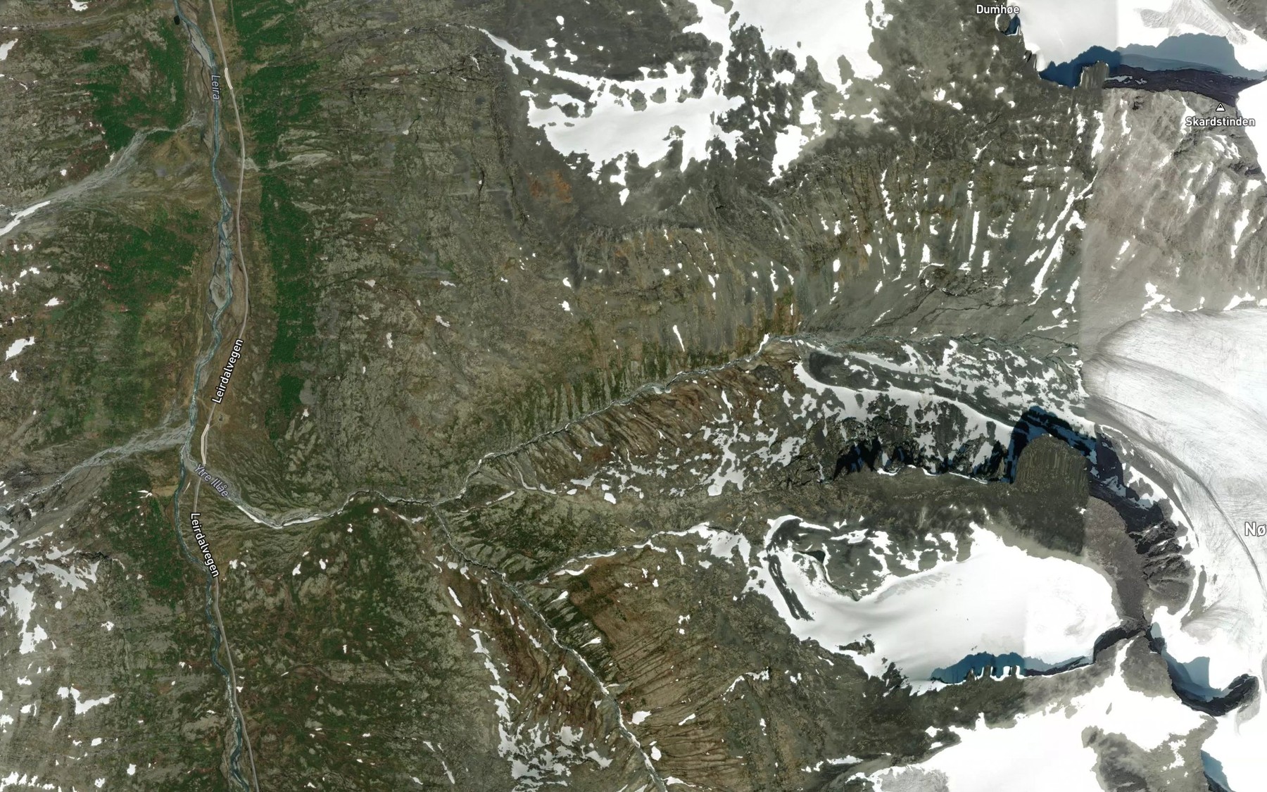 Satellite map of the Illai,nordre