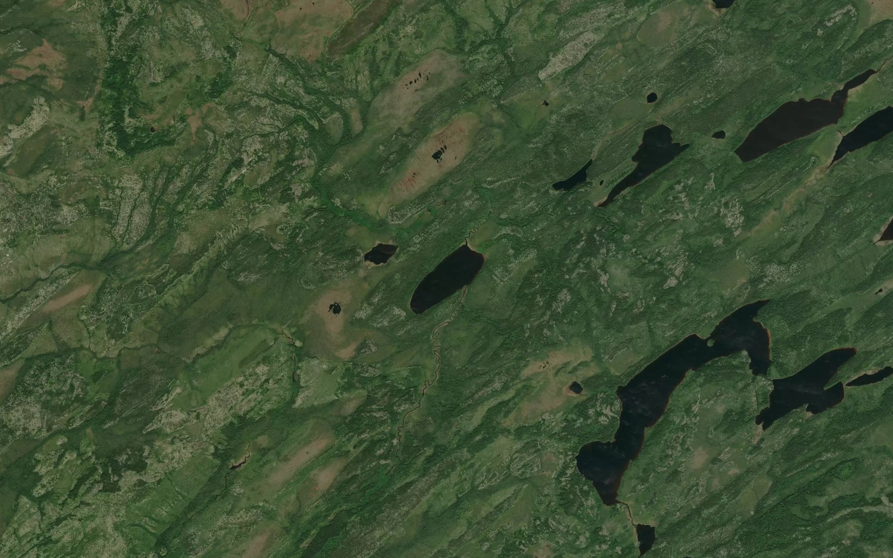Satellite map of the Lac Kamicheko