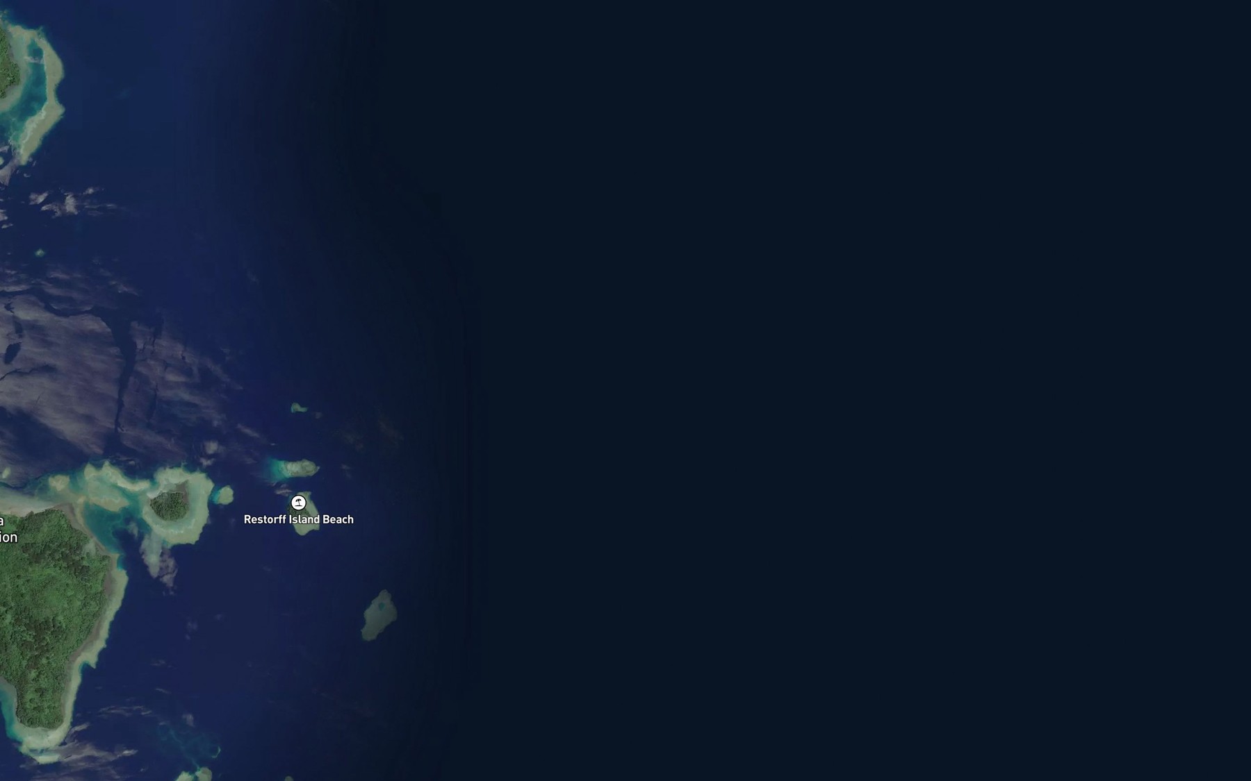 Satellite map of the Lemu Reef
