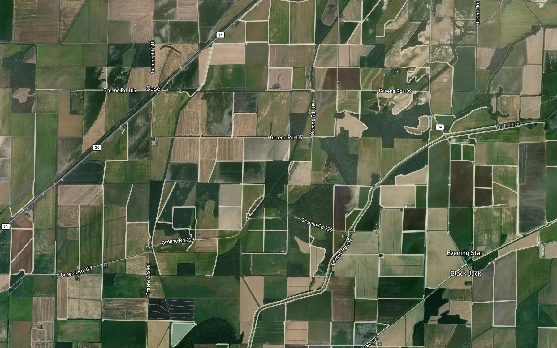 Satellite map of the Lateral Number 1