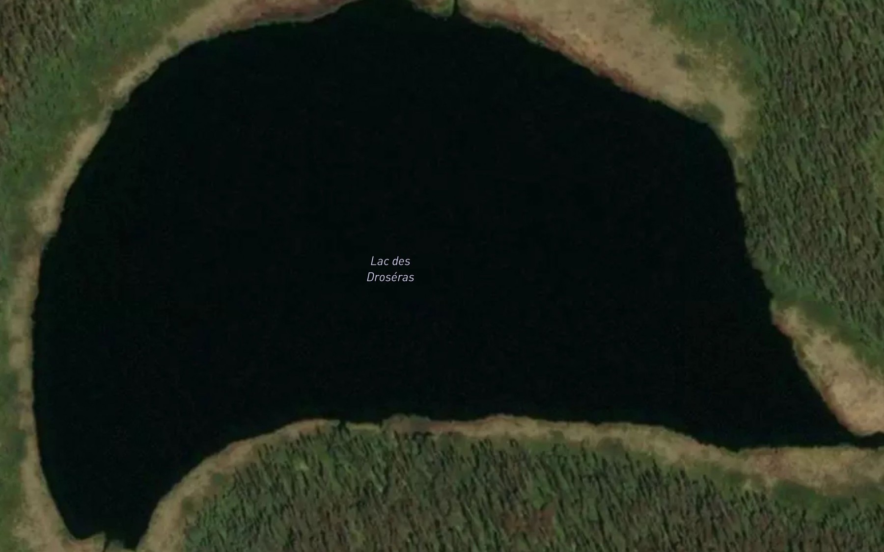 Satellite map of the Lac des Droseras
