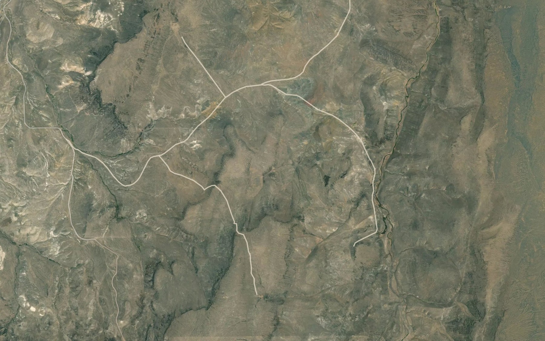 Satellite map of the Badger Reservoir