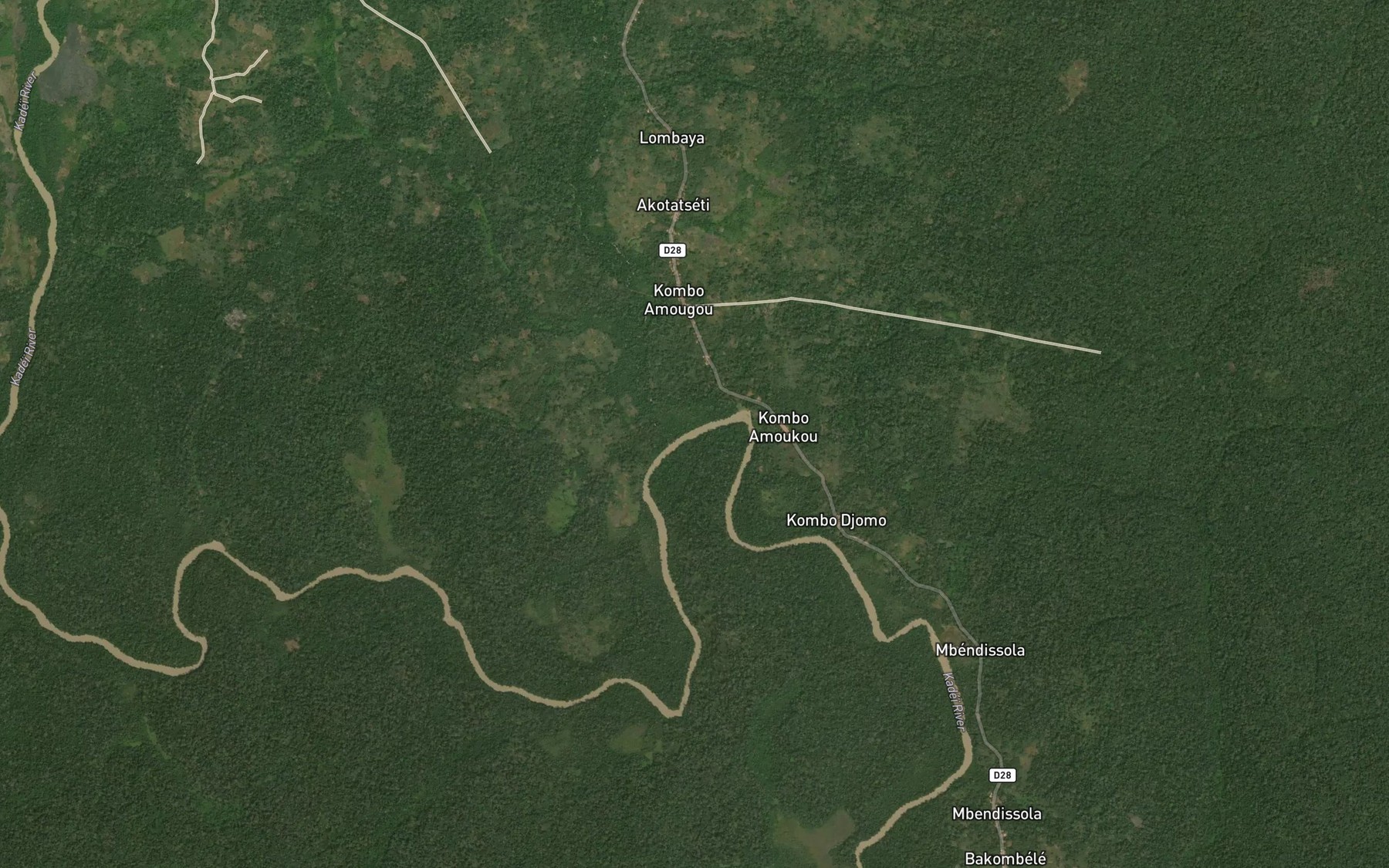 Satellite map of the Djongo
