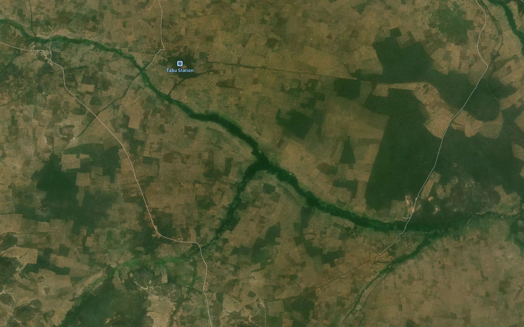 Satellite map of the River Nugba