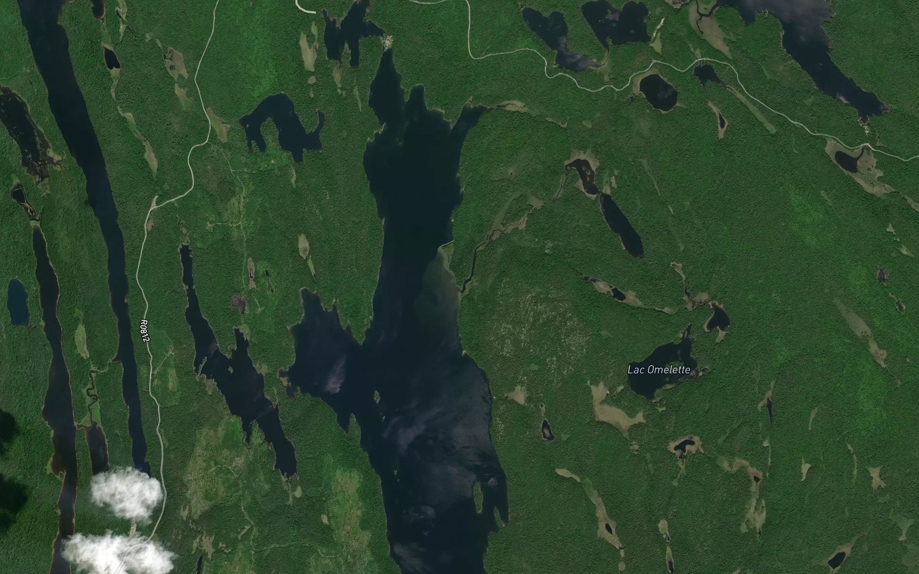 Satellite map of the Ruisseau des Loutres
