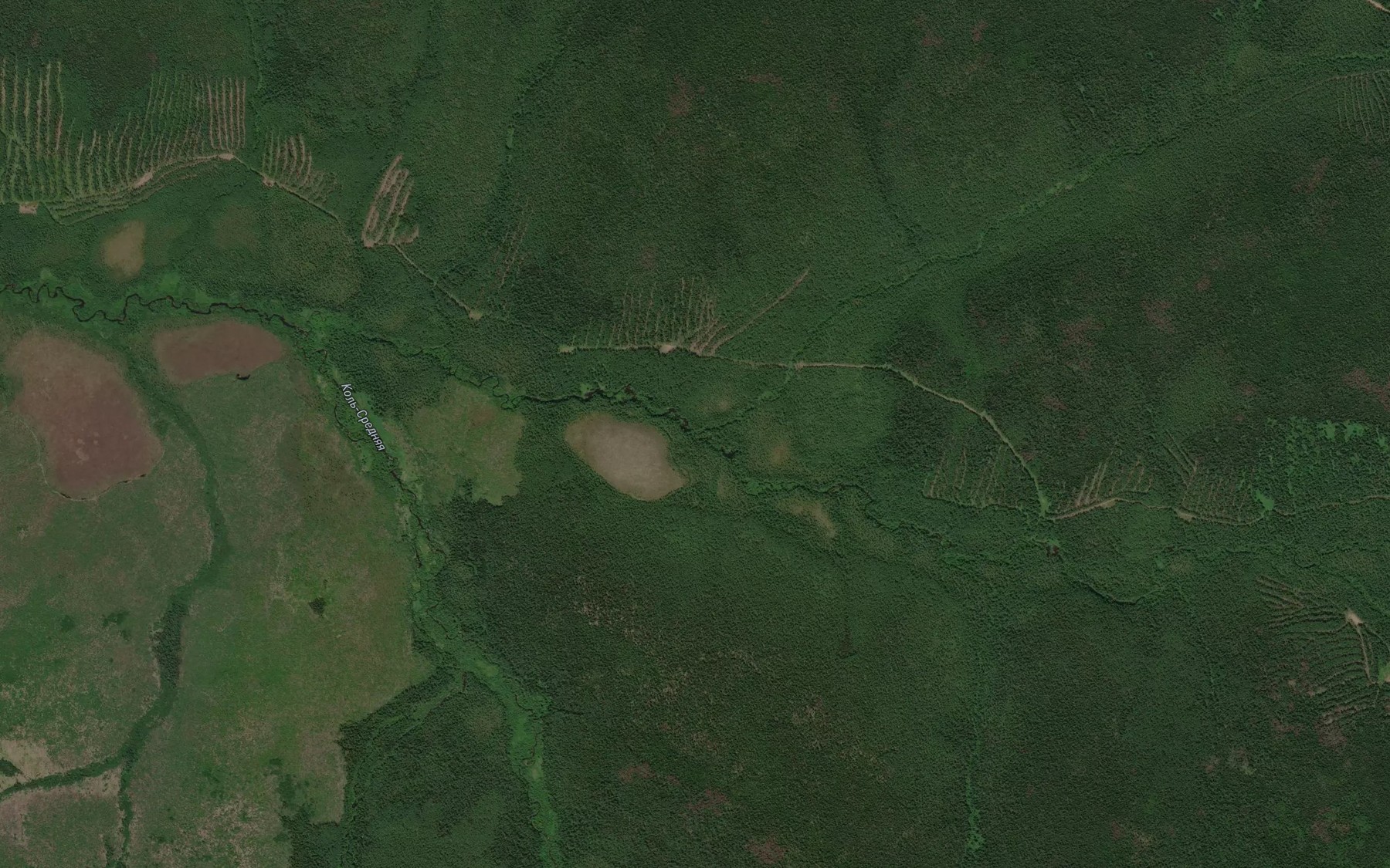 Satellite map of the Berezovyy
