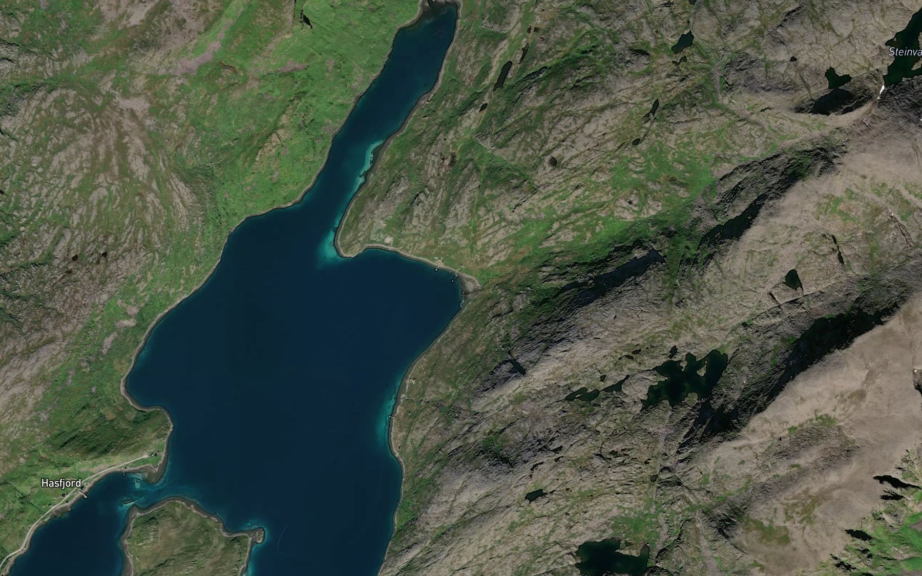 Satellite map of the Mebotn