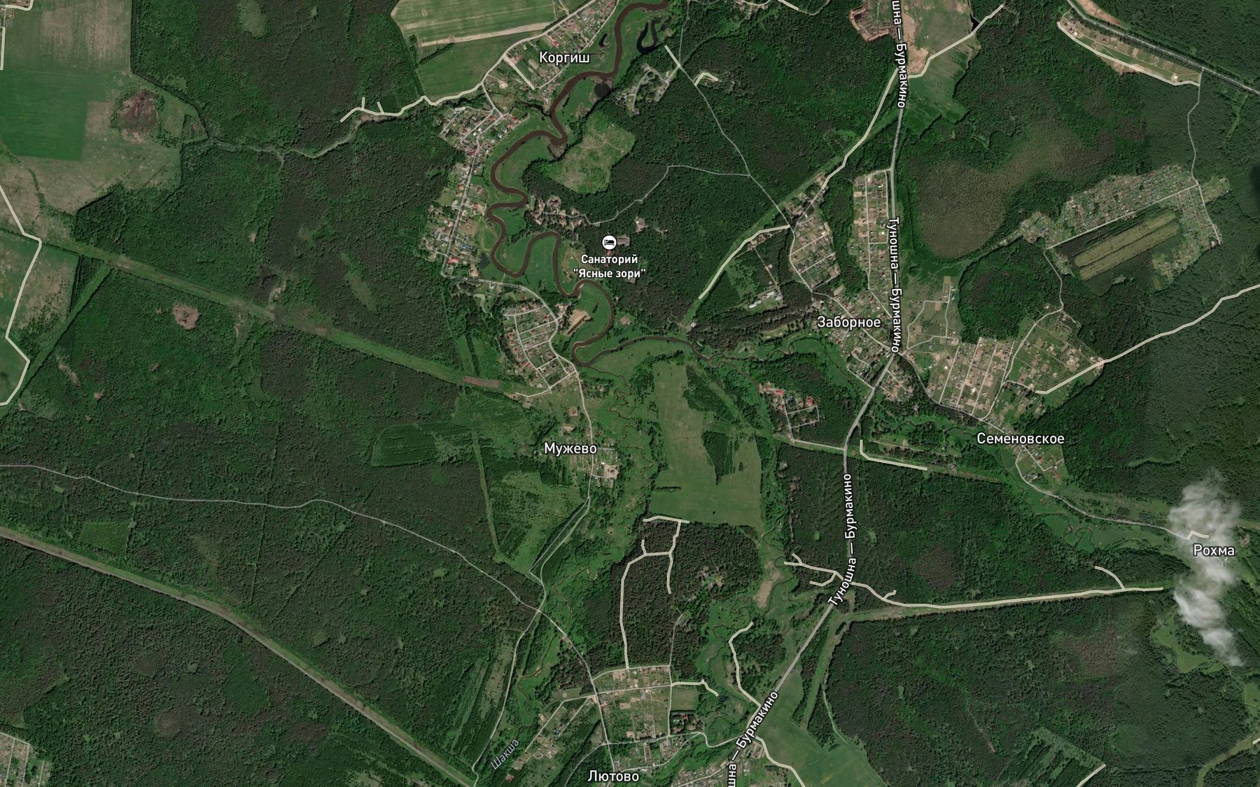 Satellite map of the Shaksha