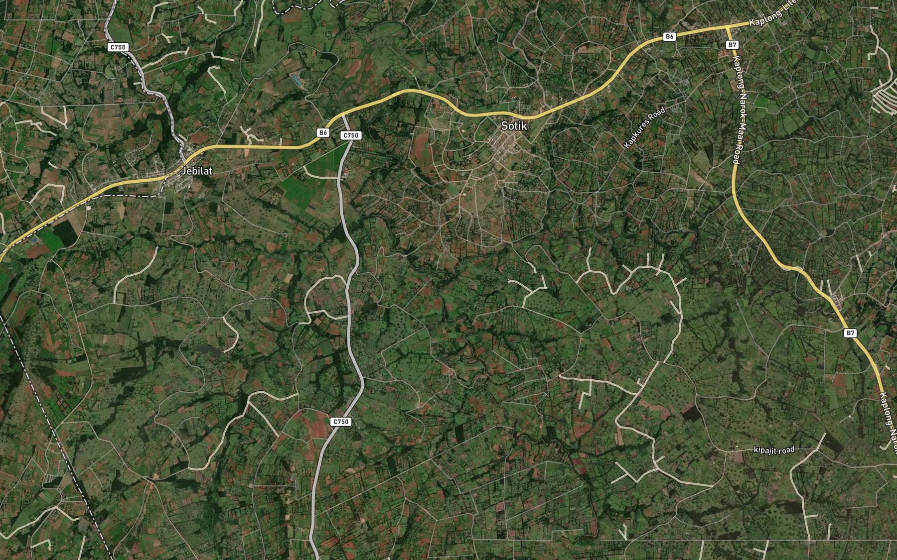Satellite map of the Sisei