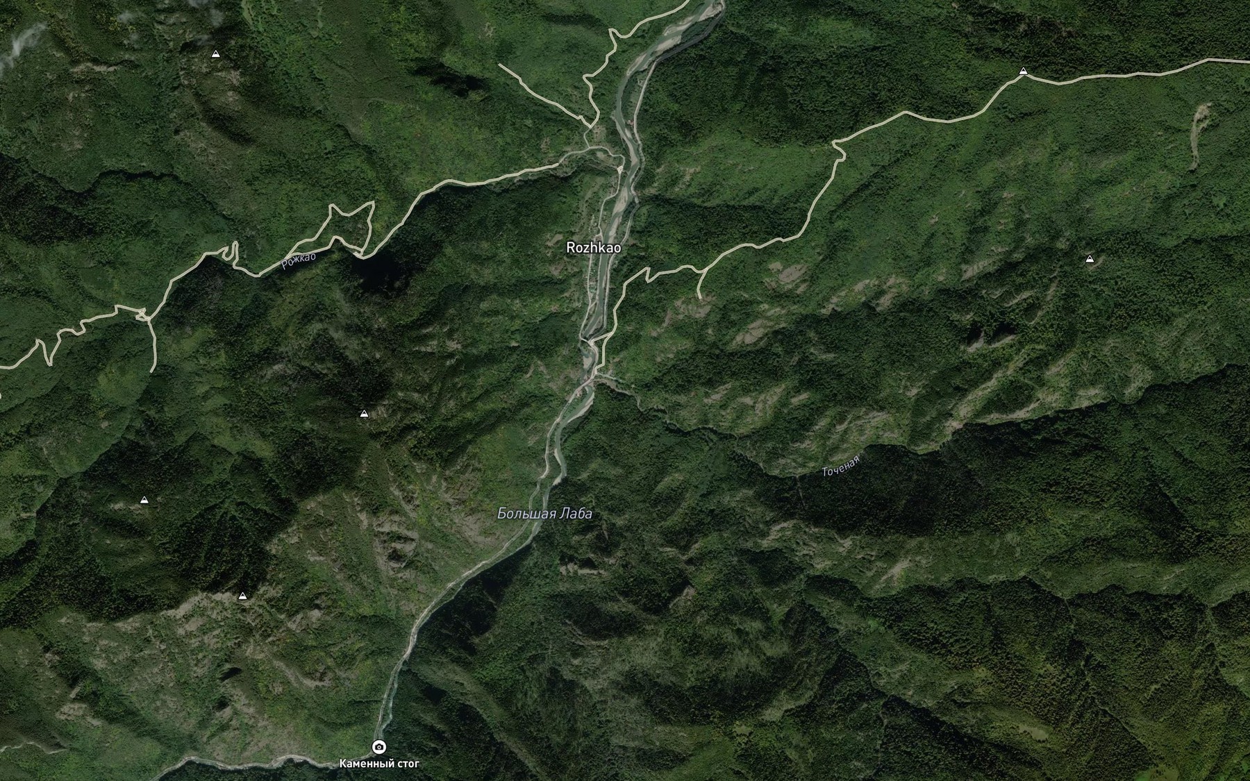Satellite map of the Zolotoy Klyuch