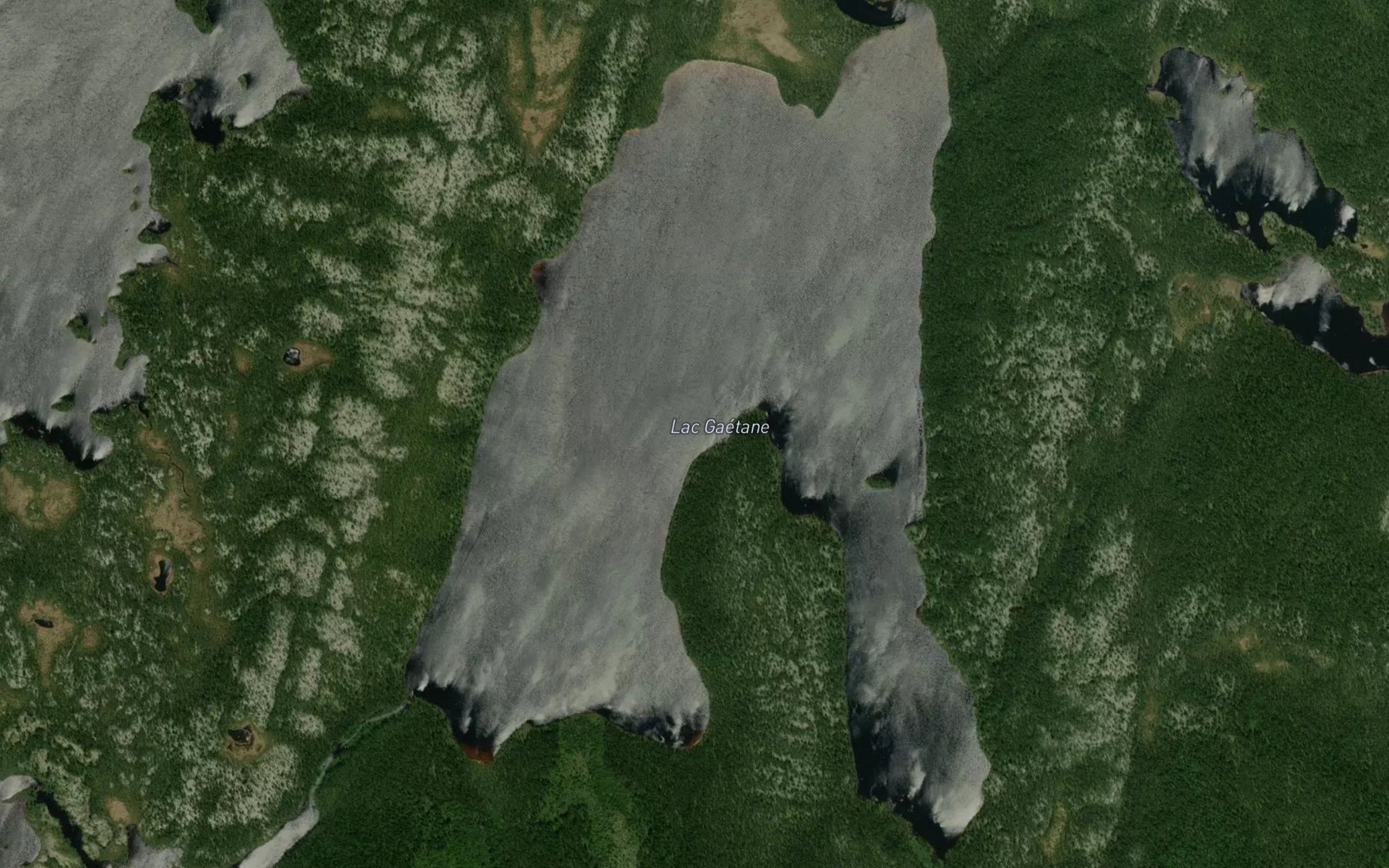 Satellite map of the Lac Gaetane