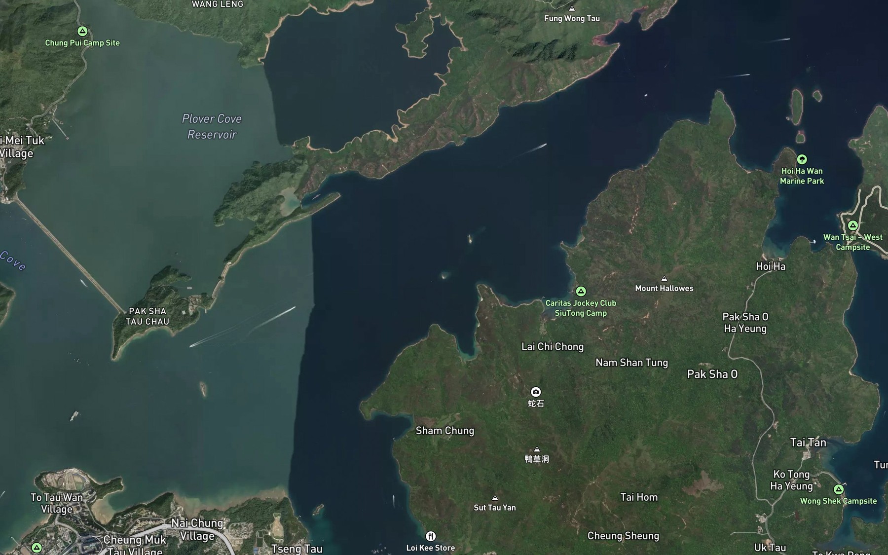 Satellite map of the Bun Sha Pai