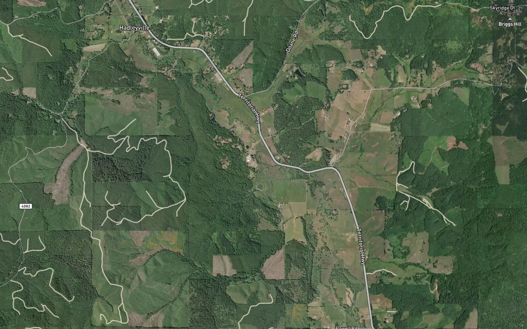Satellite map of the Jordan Creek