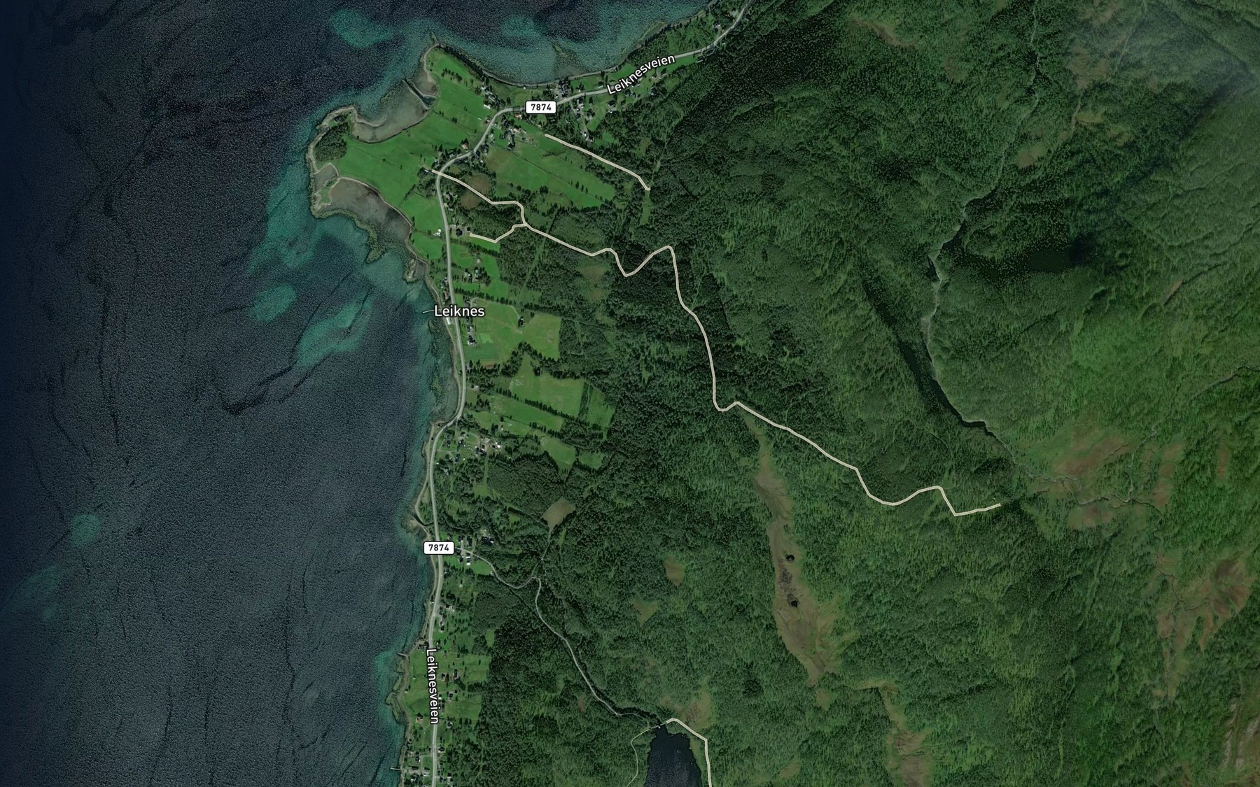 Satellite map of the Litjeelva