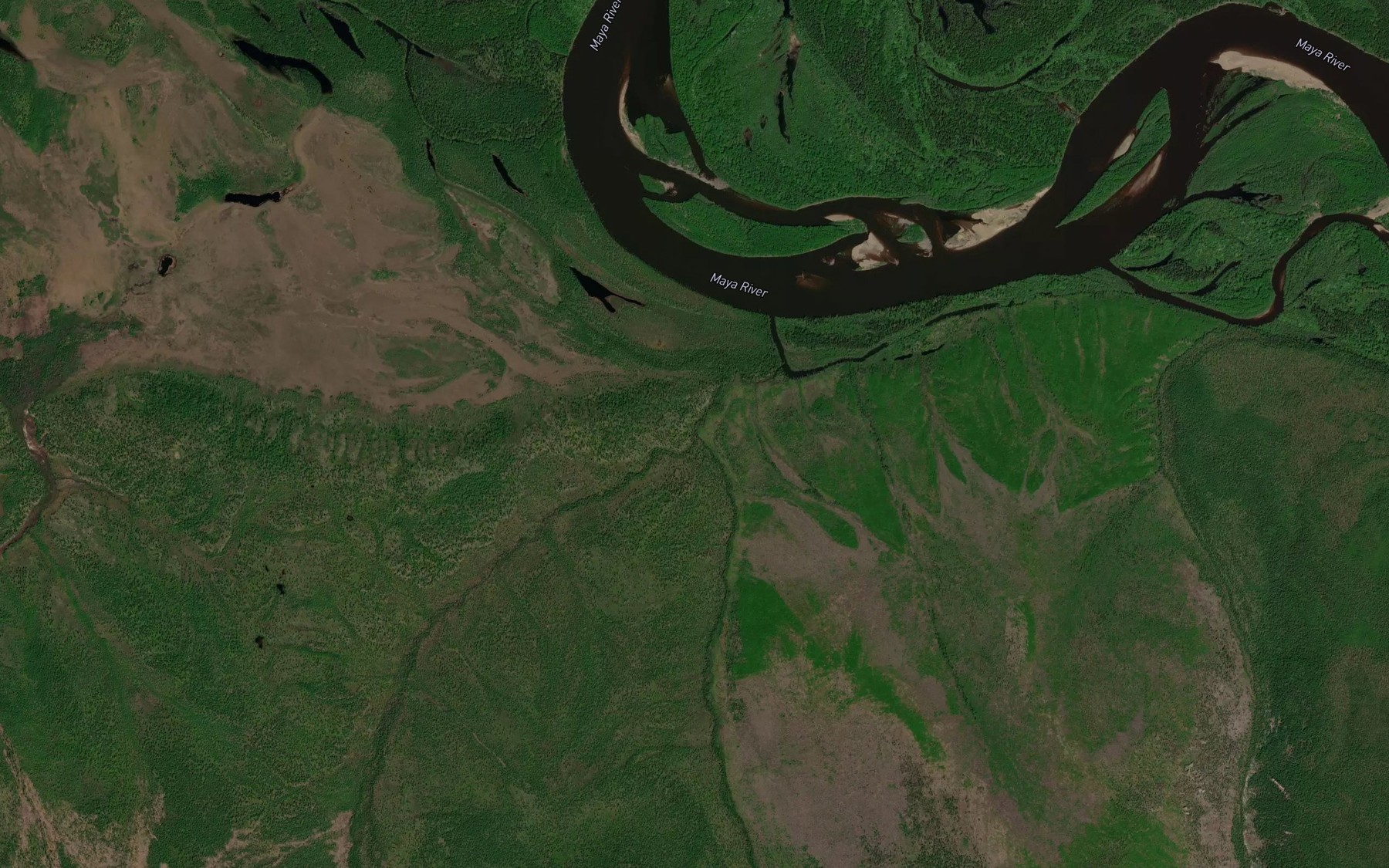 Satellite map of the Pravyy Uren