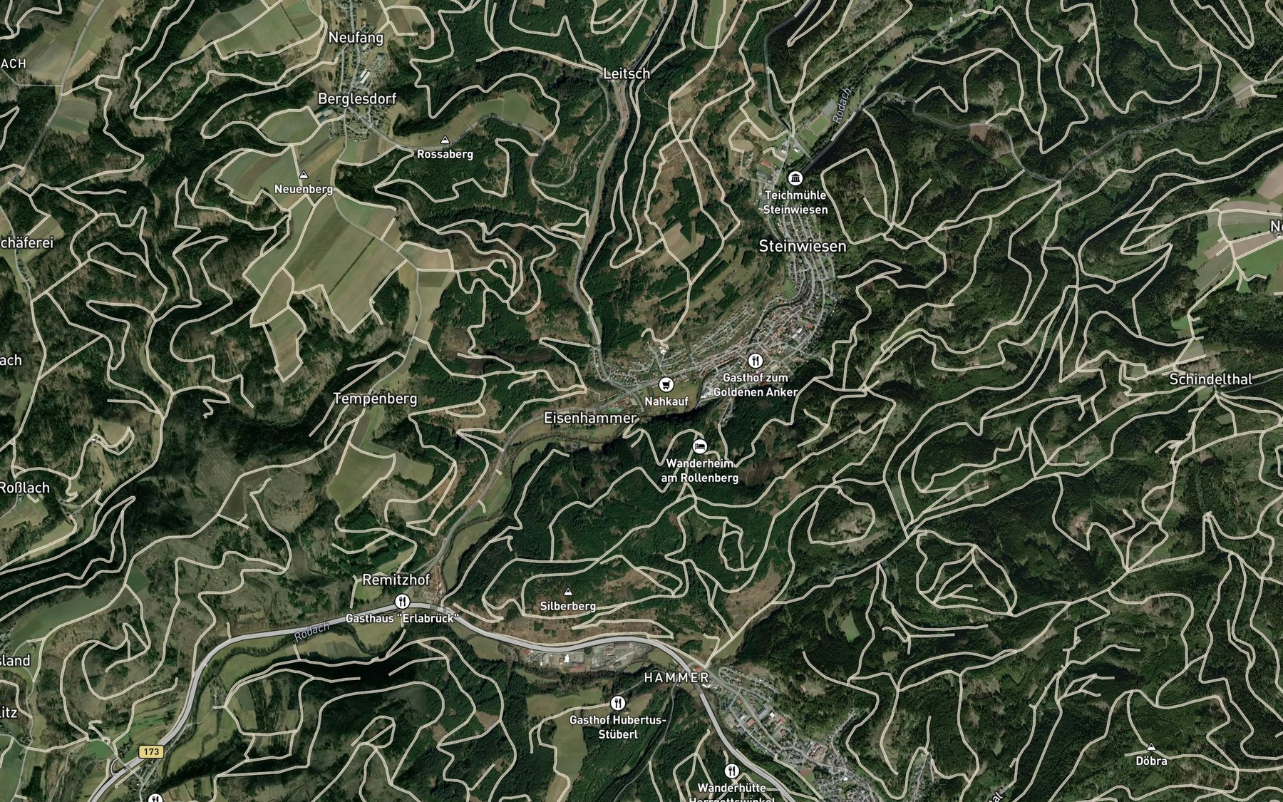 Satellite map of the Leitsch