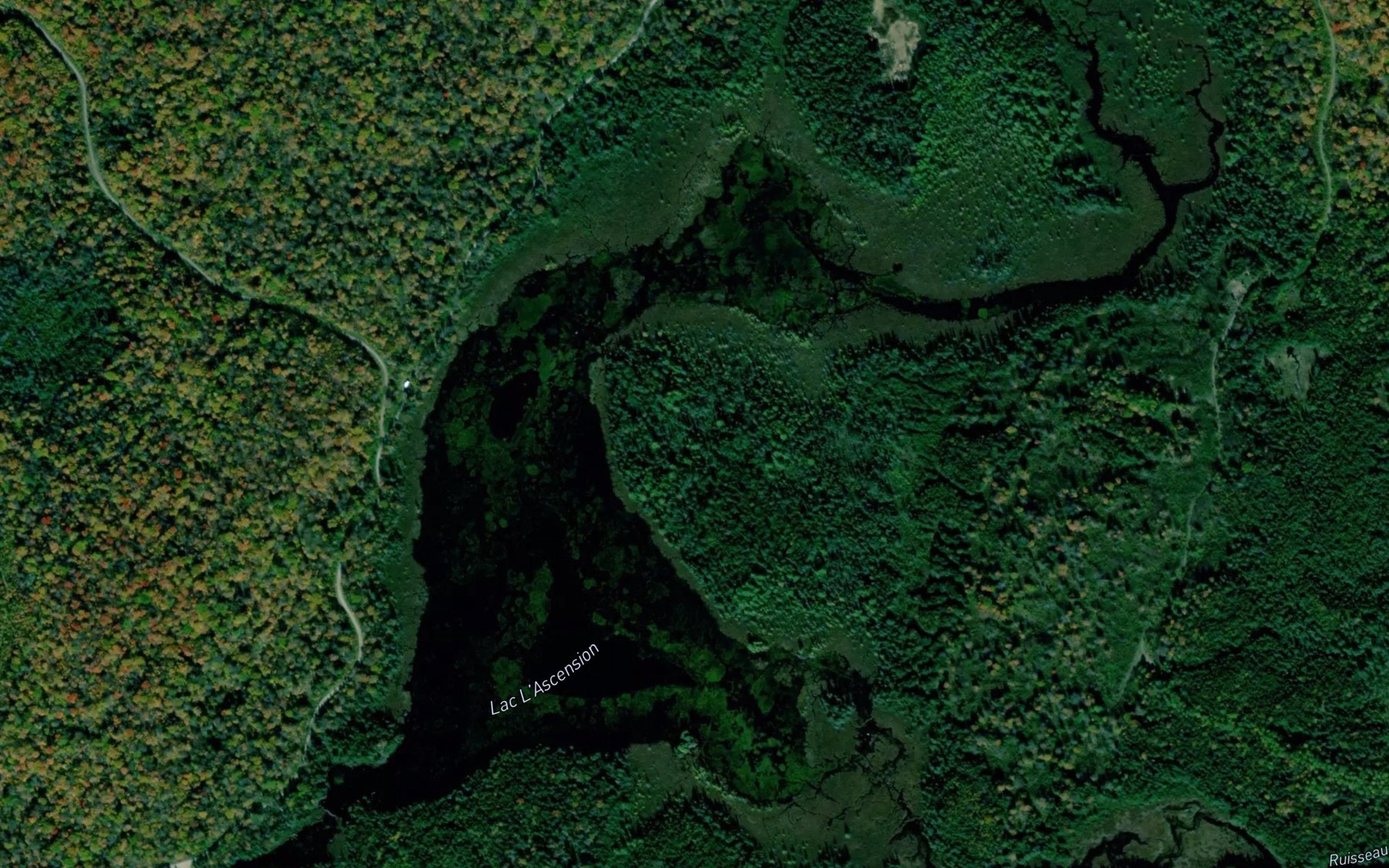 Satellite map of the Lac L'Ascension