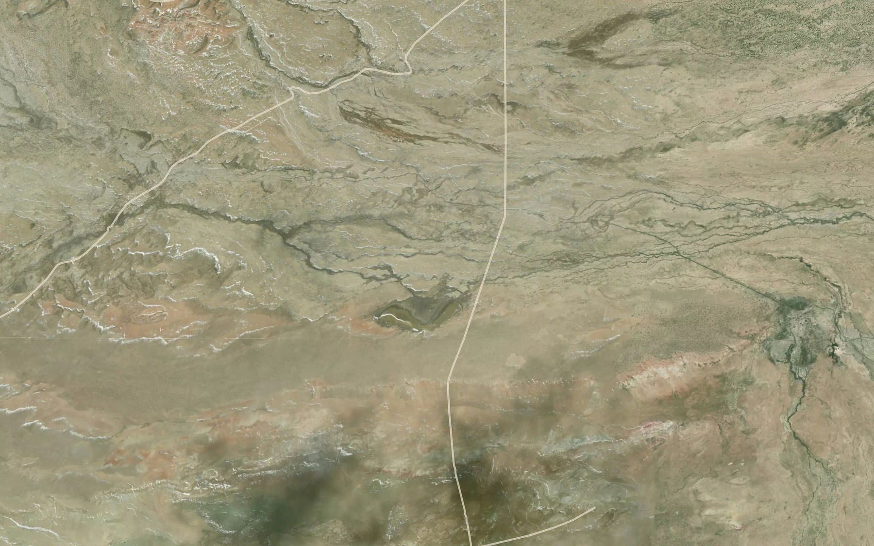 Satellite map of the Brannan Number 1 Reservoir