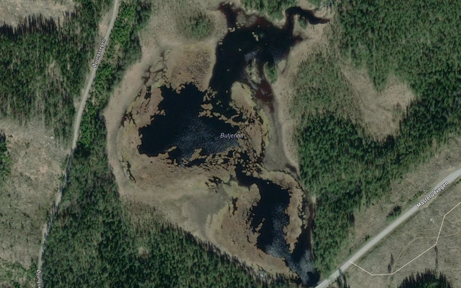 Satellite map of the Butjenna