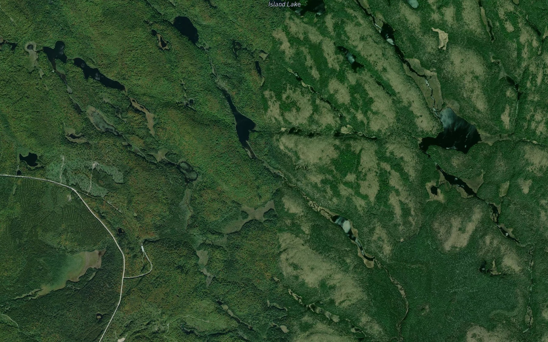 Satellite map of the Spring Creek