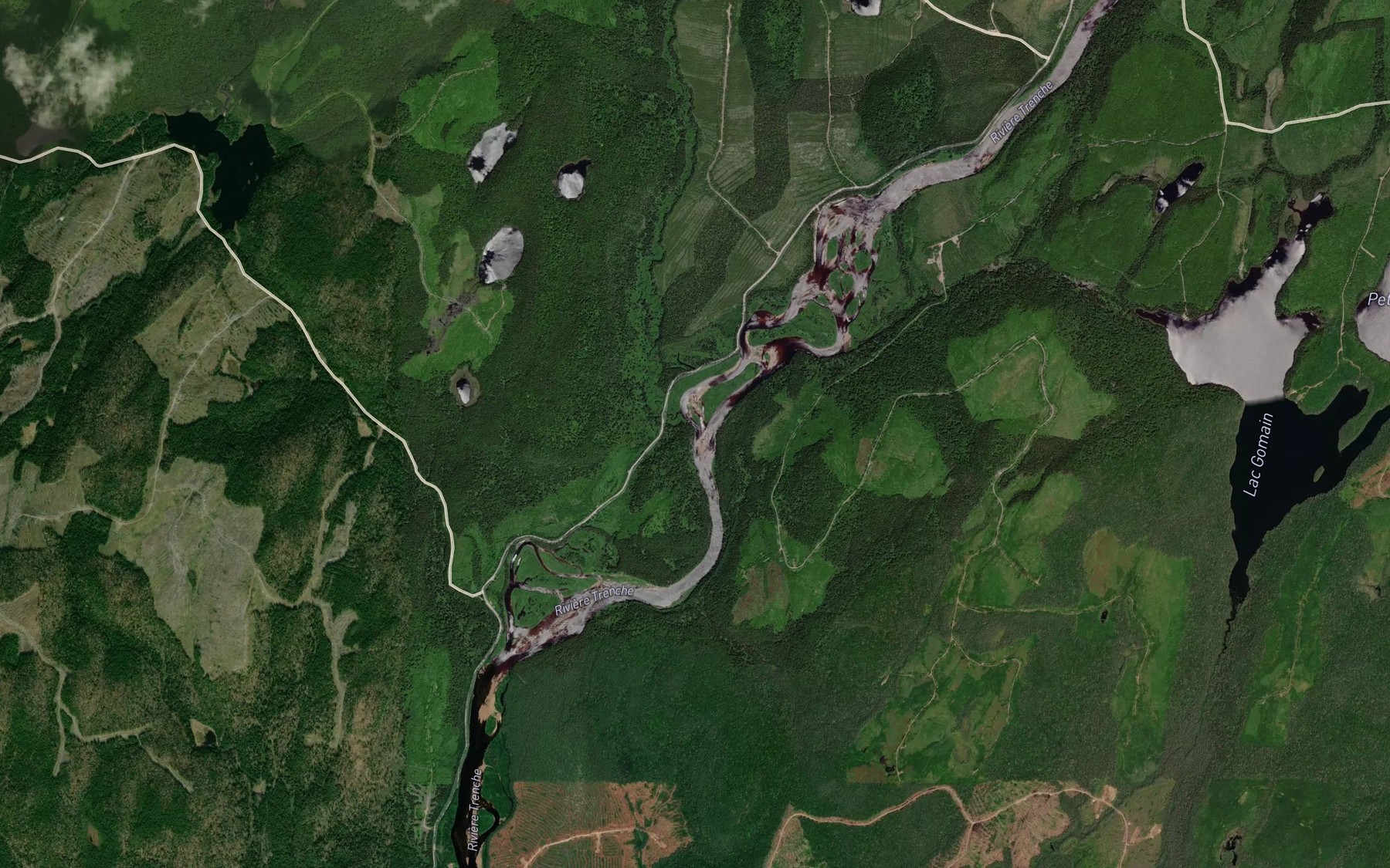 Satellite map of the Ruisseau Cotillion