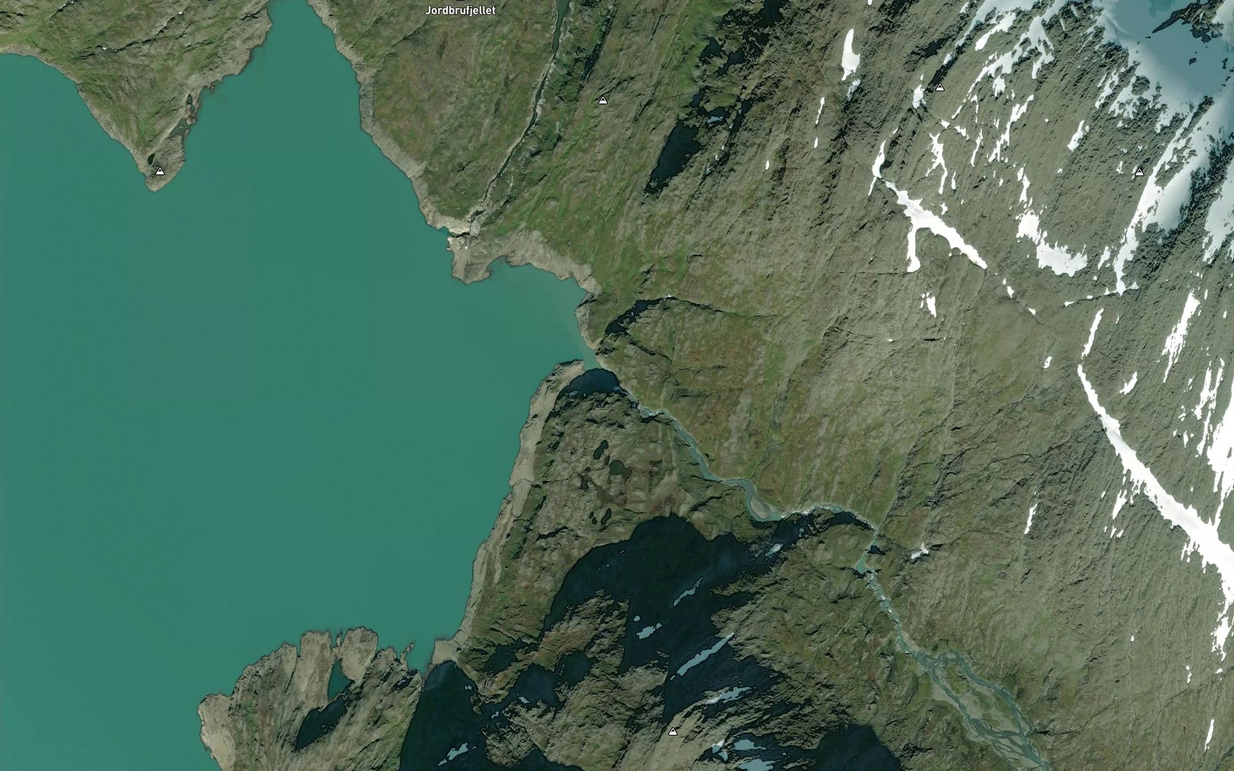 Satellite map of the Glomaga