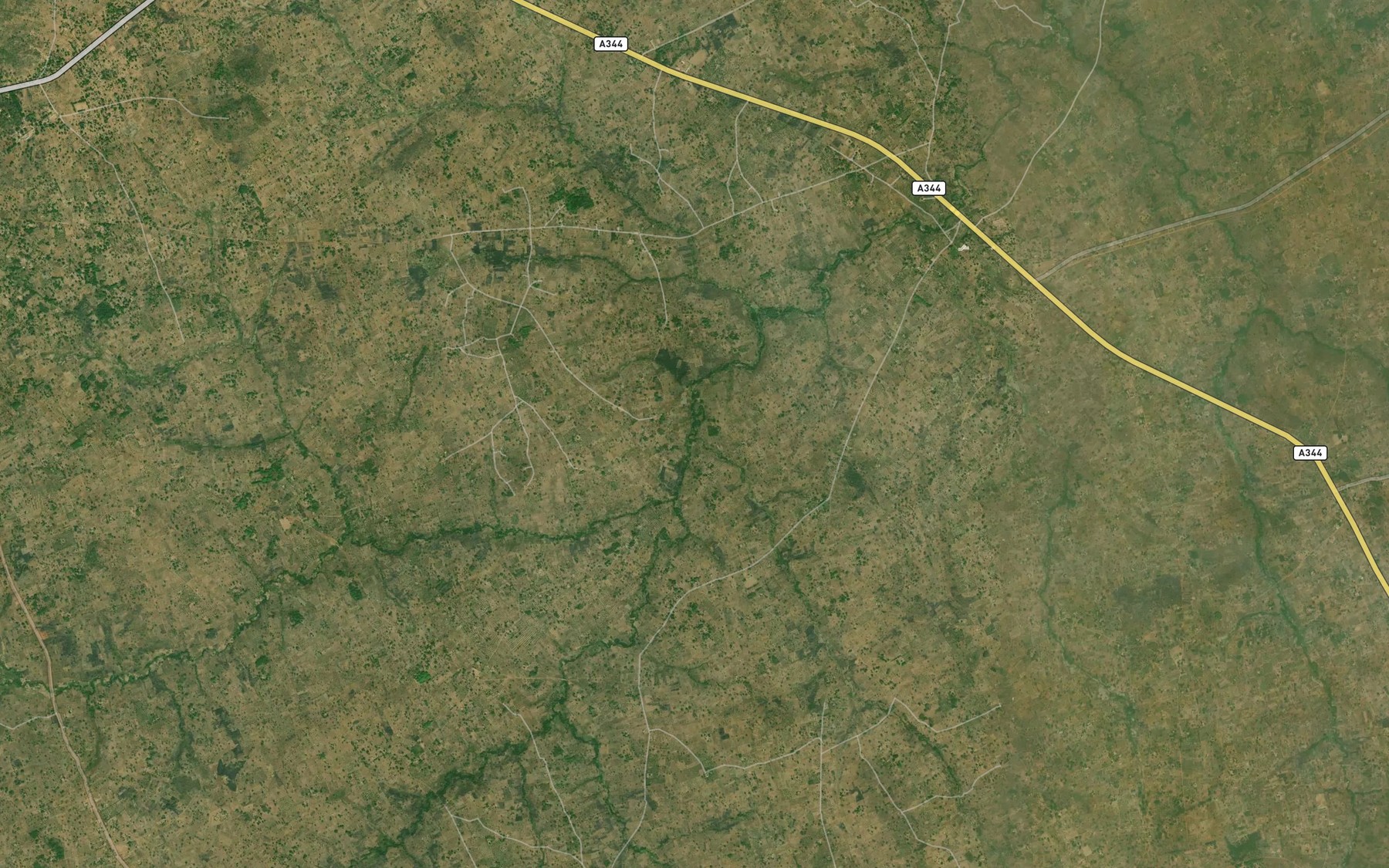 Satellite map of the River Ukuv