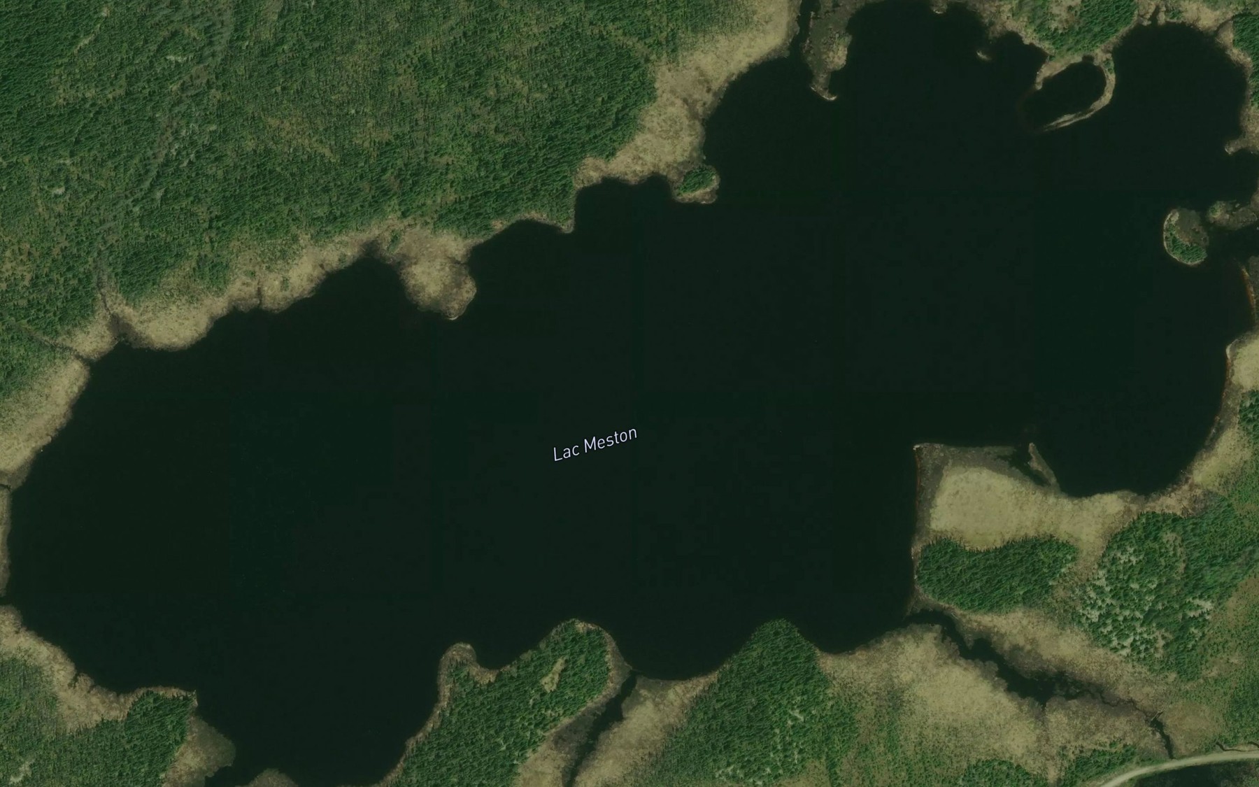 Satellite map of the Lac Meston