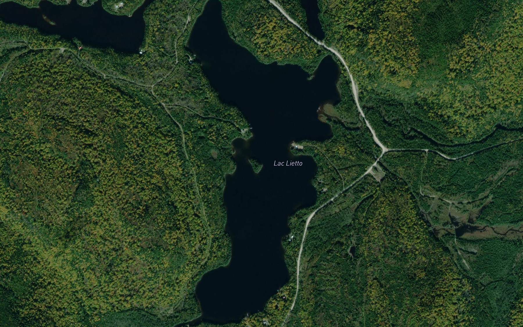Satellite map of the Lac Lietto