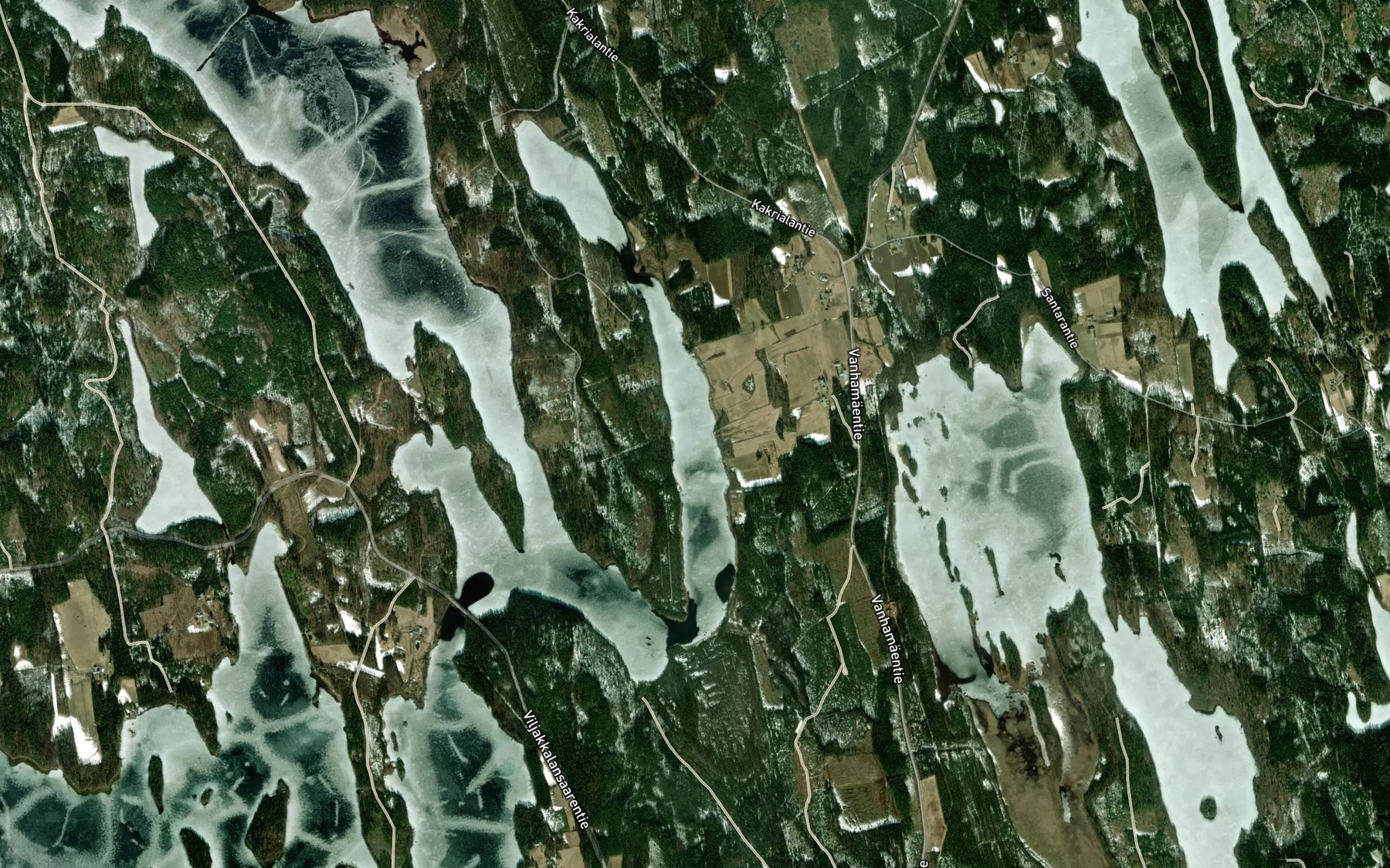 Satellite map of the Tuskunsalmi
