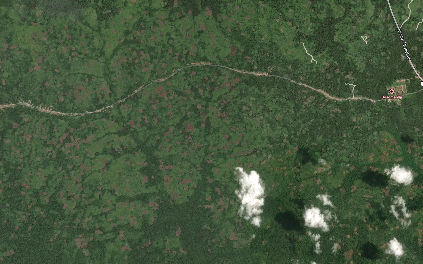 Satellite map of the Gongo