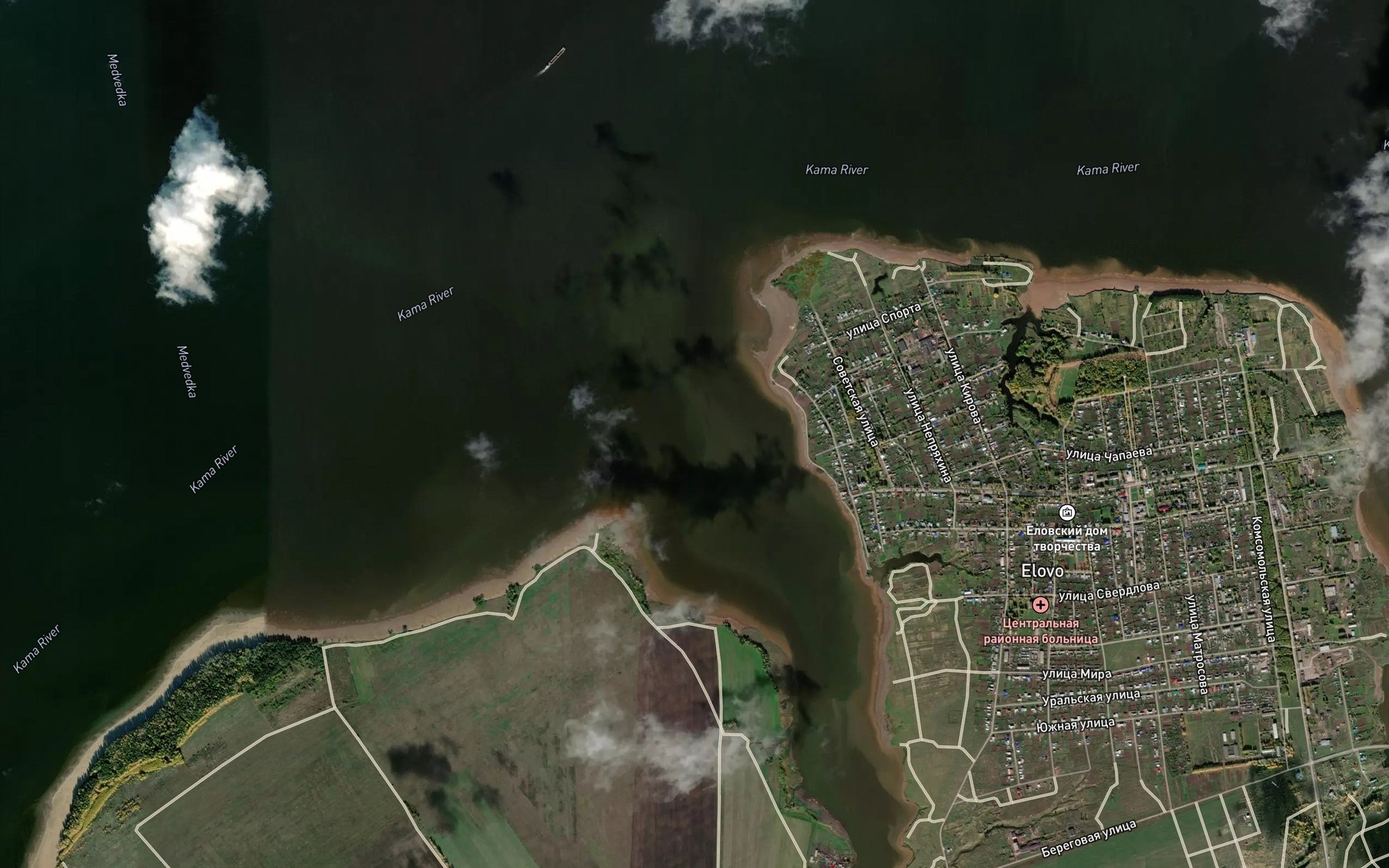 Satellite map of the Yelovka