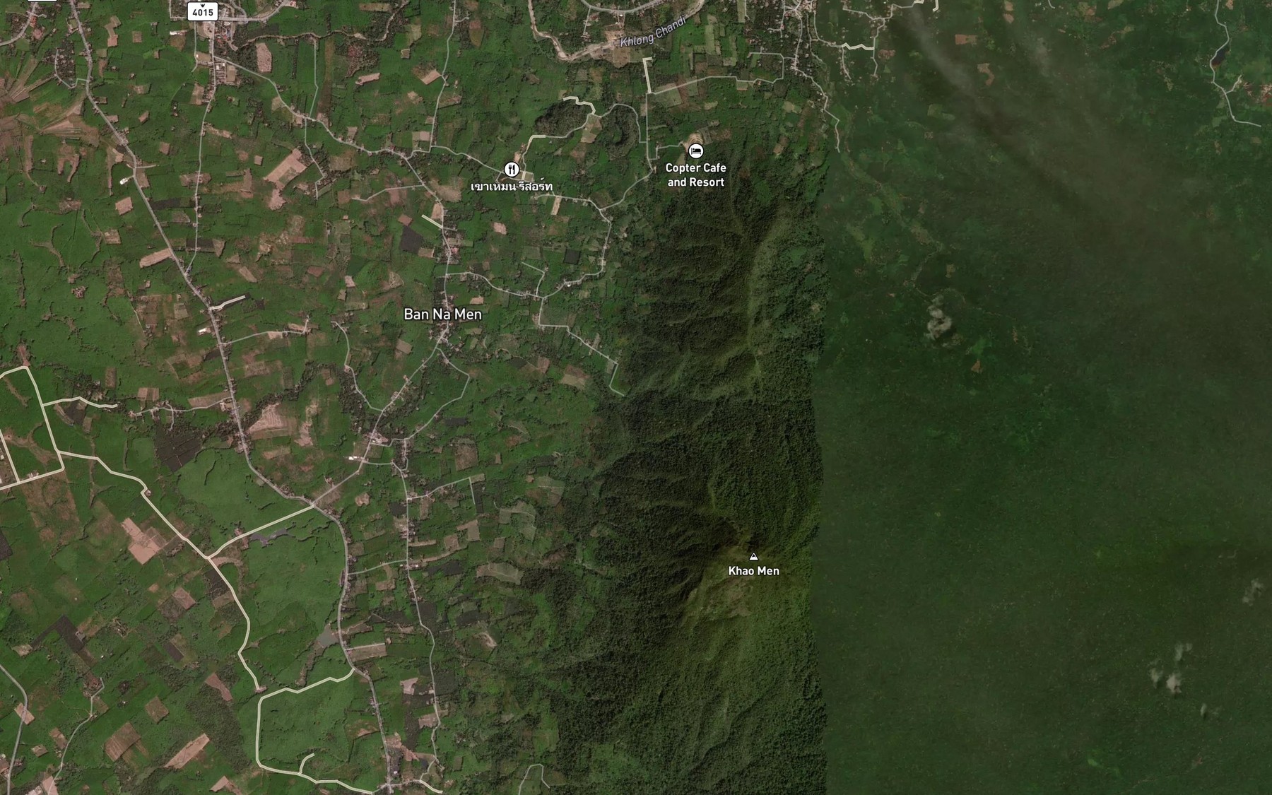 Satellite map of the Nam Tok Na Men