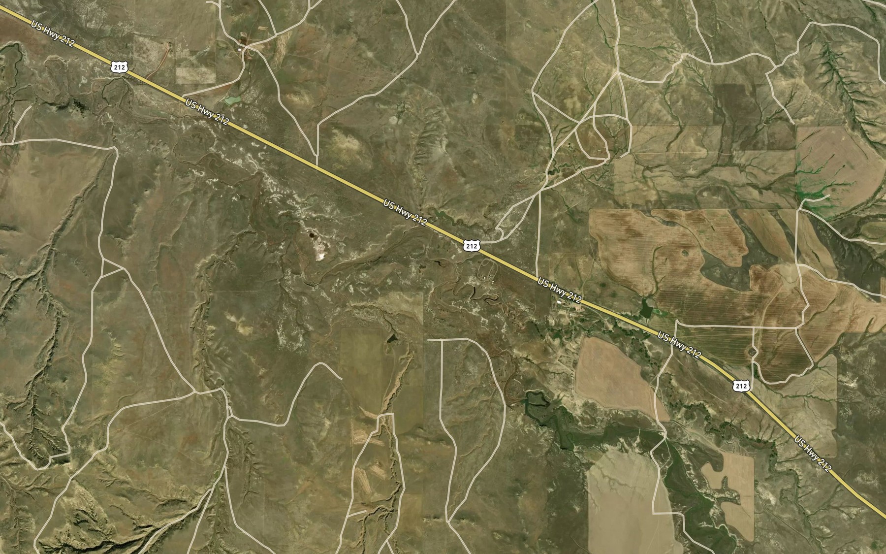 Satellite map of the Scott Creek