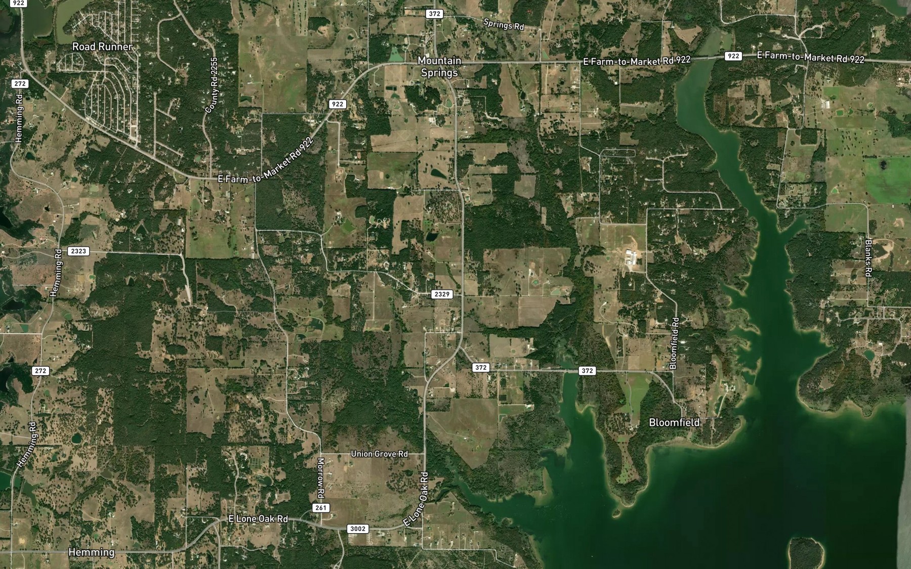 Satellite map of the Mountain Springs (historical)