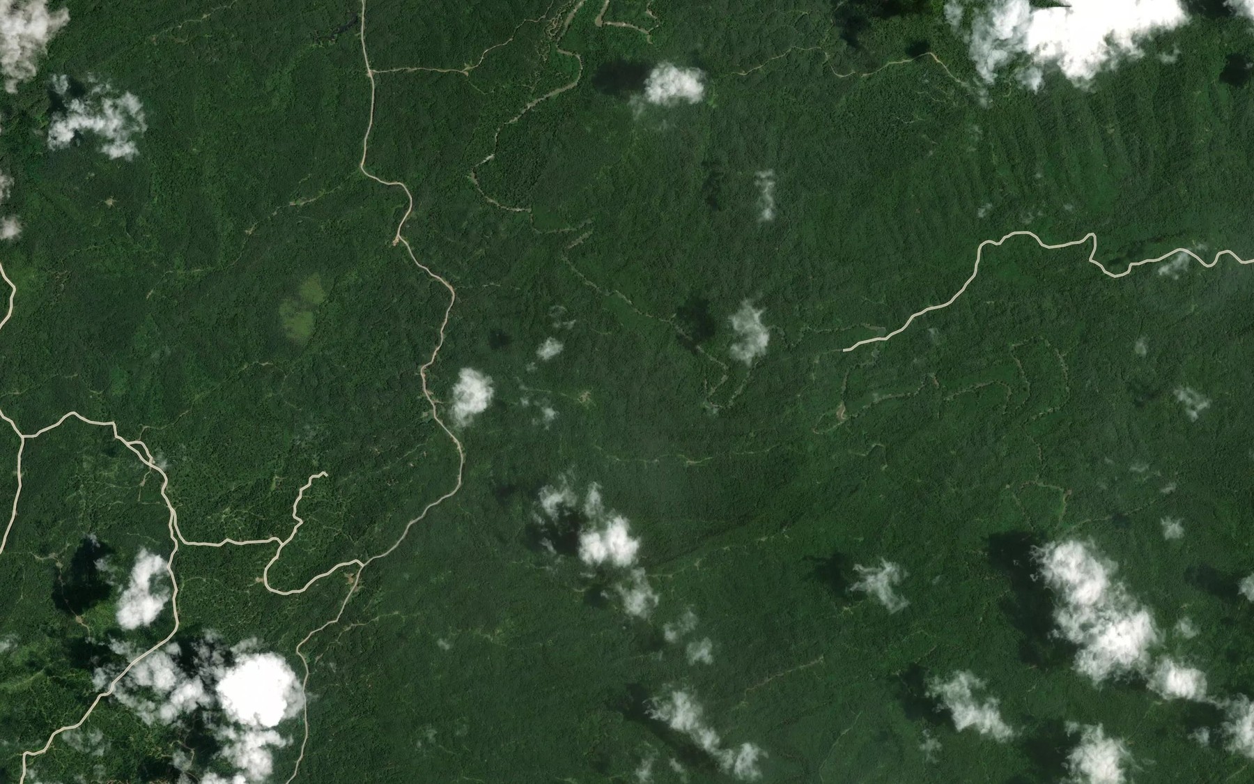 Satellite map of the Sungai Luyu