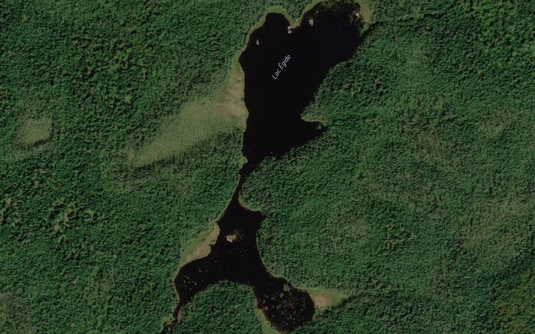 Satellite map of the Lac Egide