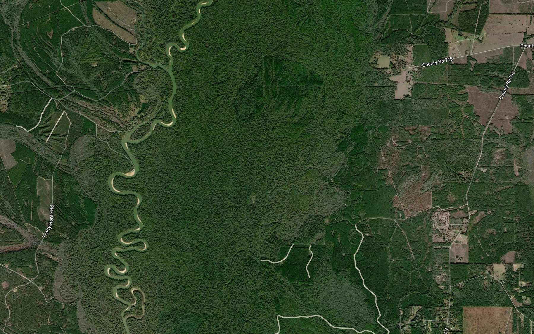 Satellite map of the Sam Goode Branch