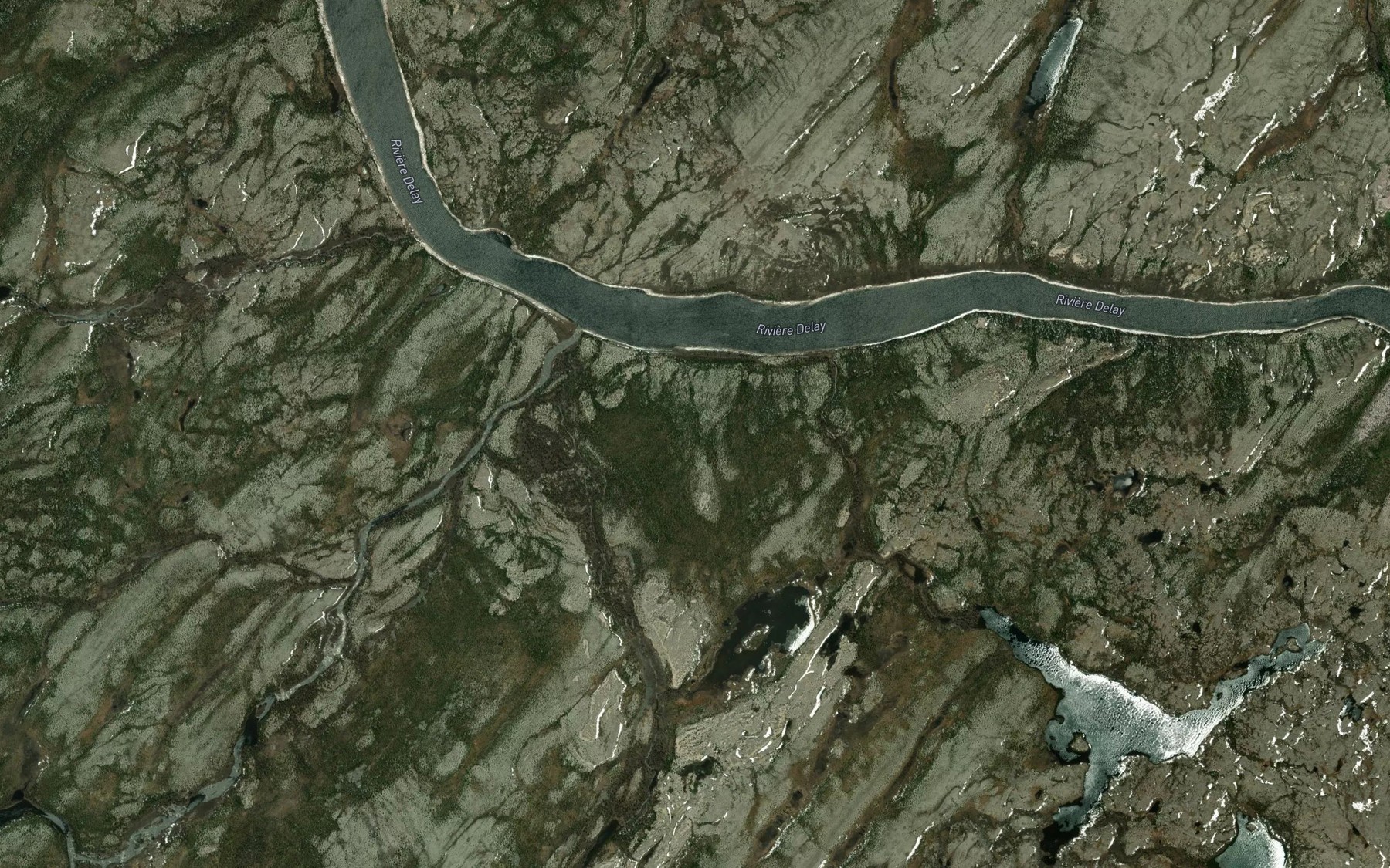 Satellite map of the Ruisseau Laperottiere