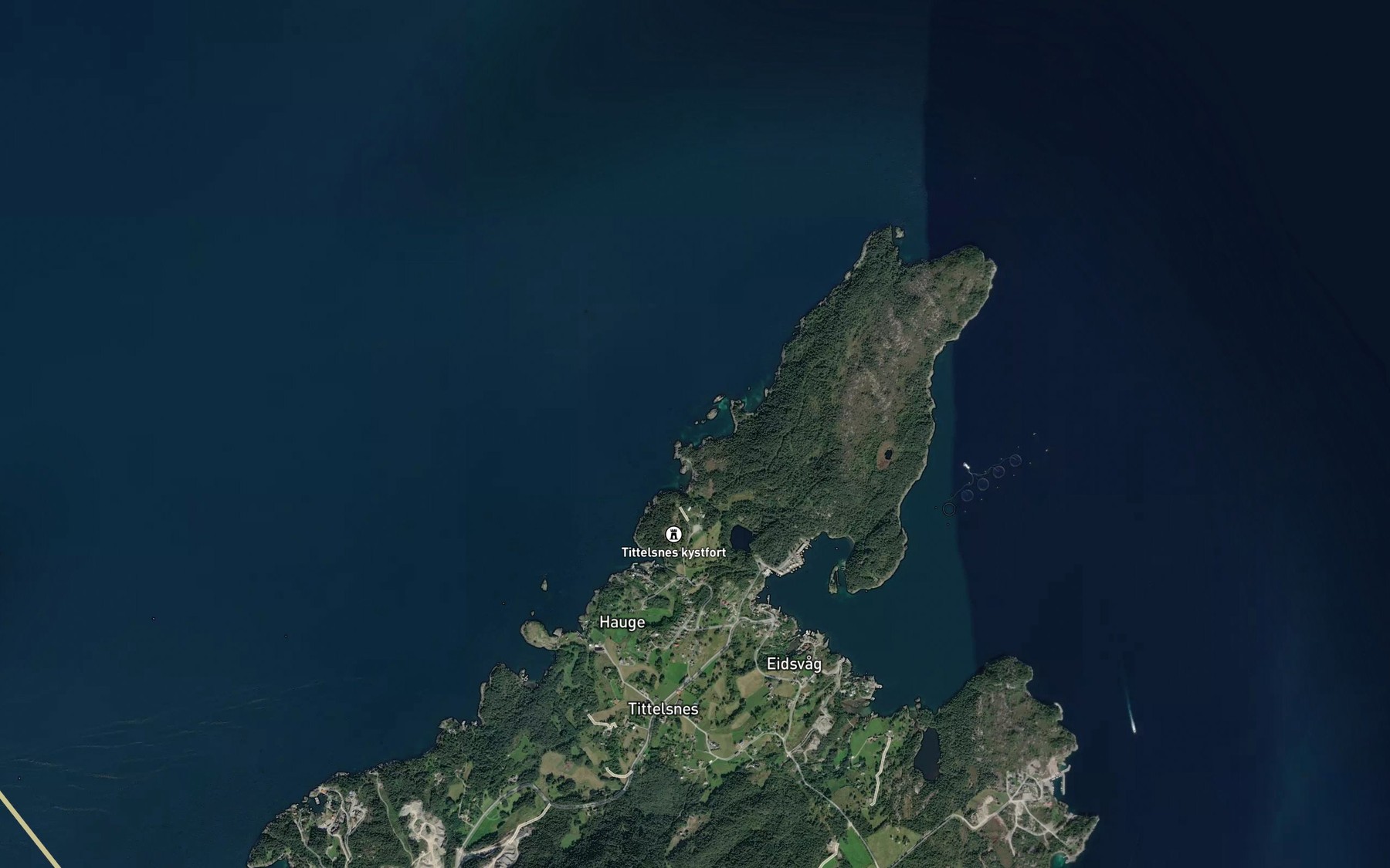 Satellite map of the Sora Fjoskjervika